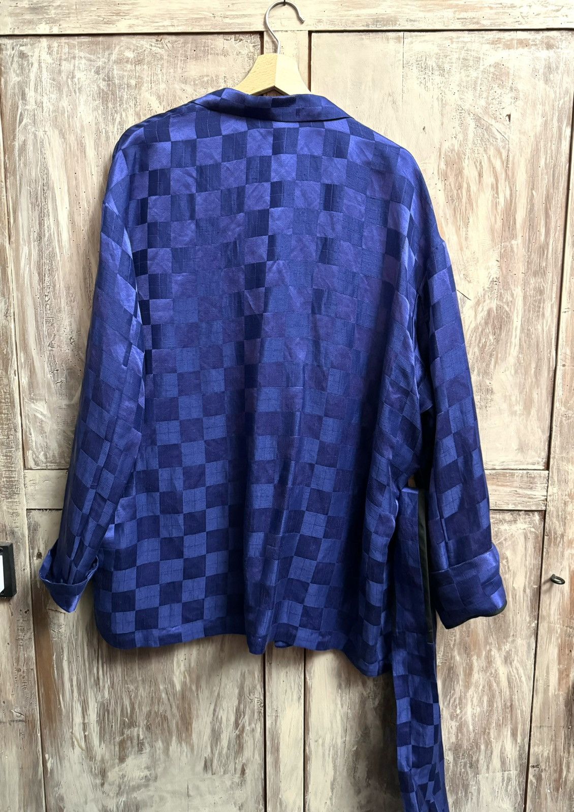 haider ackermann kimono jacket キモノジャケット haider Ackermann bleu silk jacquard kimono jacket 36