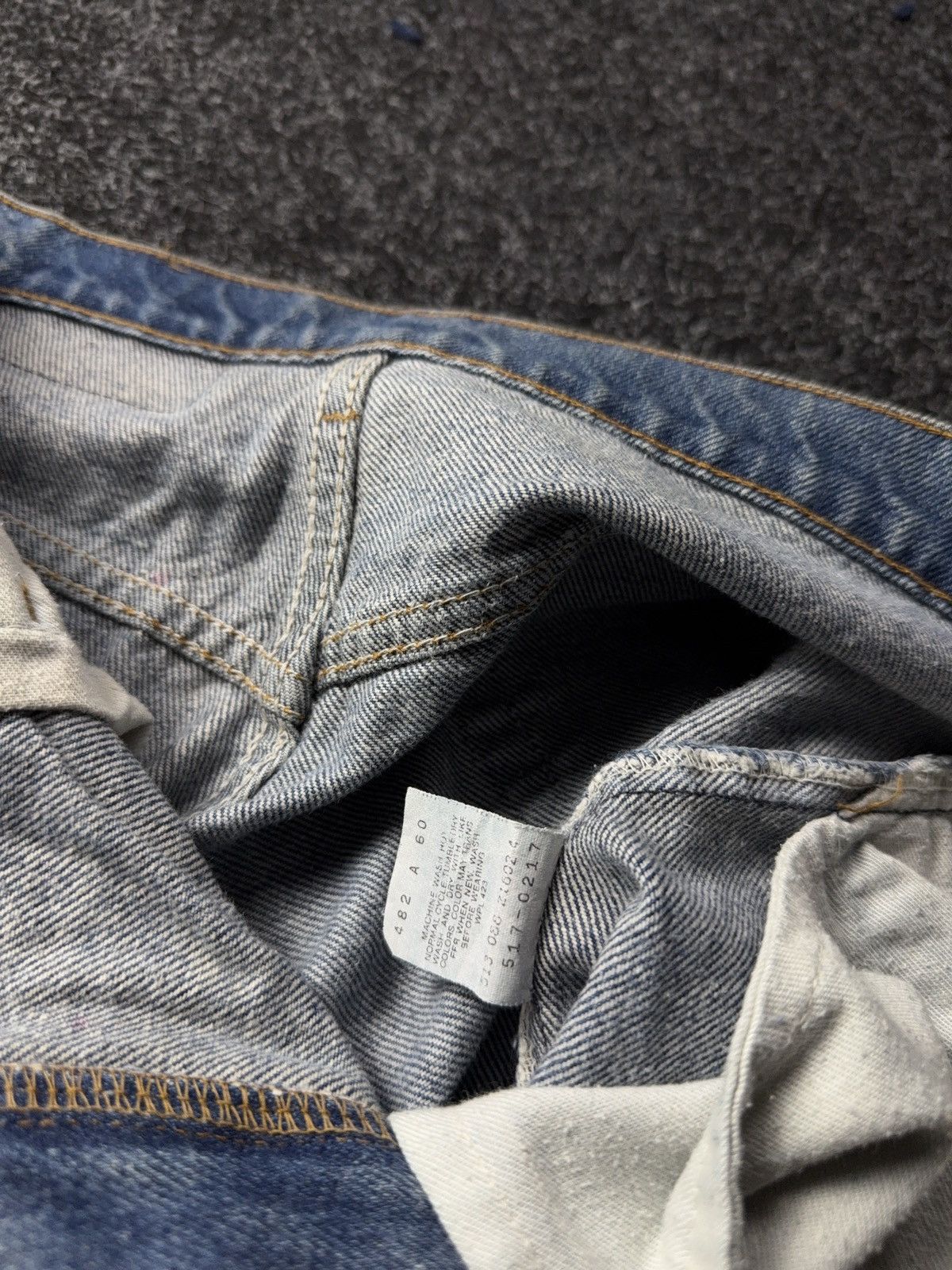 Levi's Vintage Clothing Archive Vintage 90s Levi’s 517 Made in USA Bootcut Jeans Size US 35 - 14 Thumbnail