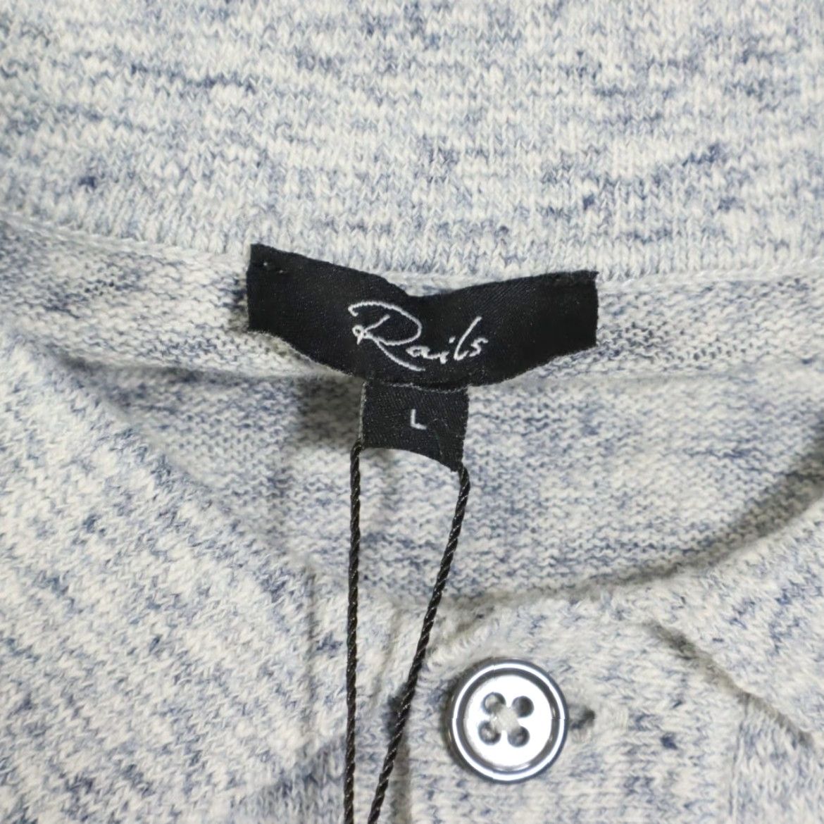 Rails Rails Shoreditch Cotton Blend Heather Polo Shirt Miami Sand Men's L Size US L / EU 52-54 / 3 - 5 Thumbnail