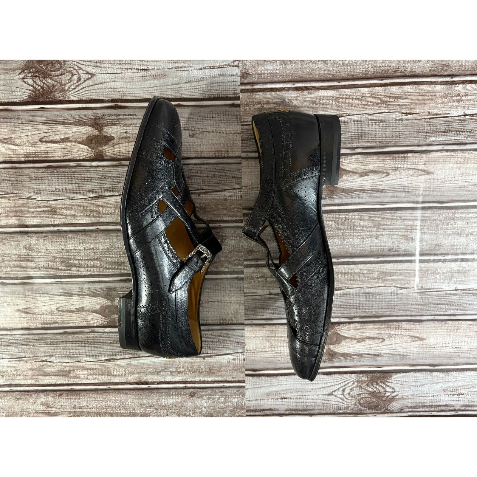 Gucci Gucci Brogue Leather Thesis Cutout Detail loafer sz 7 color Size US 7 / EU 40 - 5 Thumbnail
