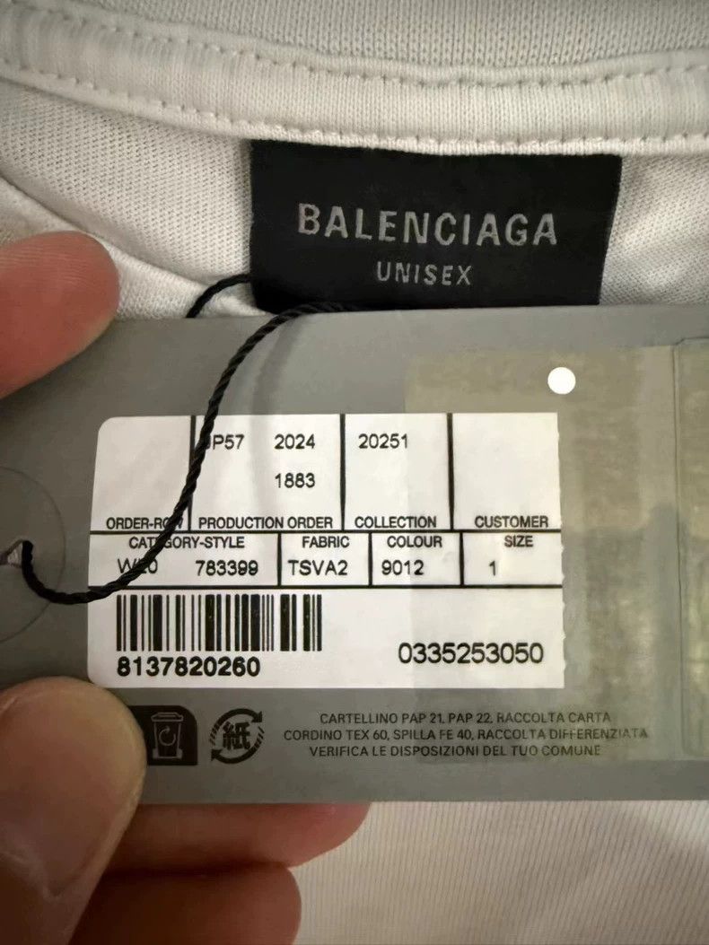 Balenciaga Balenciaga Flocking jacquard broken logo short sleeves Size US S / EU 44-46 / 1 - 3 Thumbnail