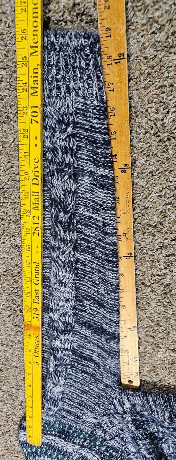 Hollister Hollister L Blue Cable Knit Sweater Size L / US 10 / IT 46 - 5 Thumbnail