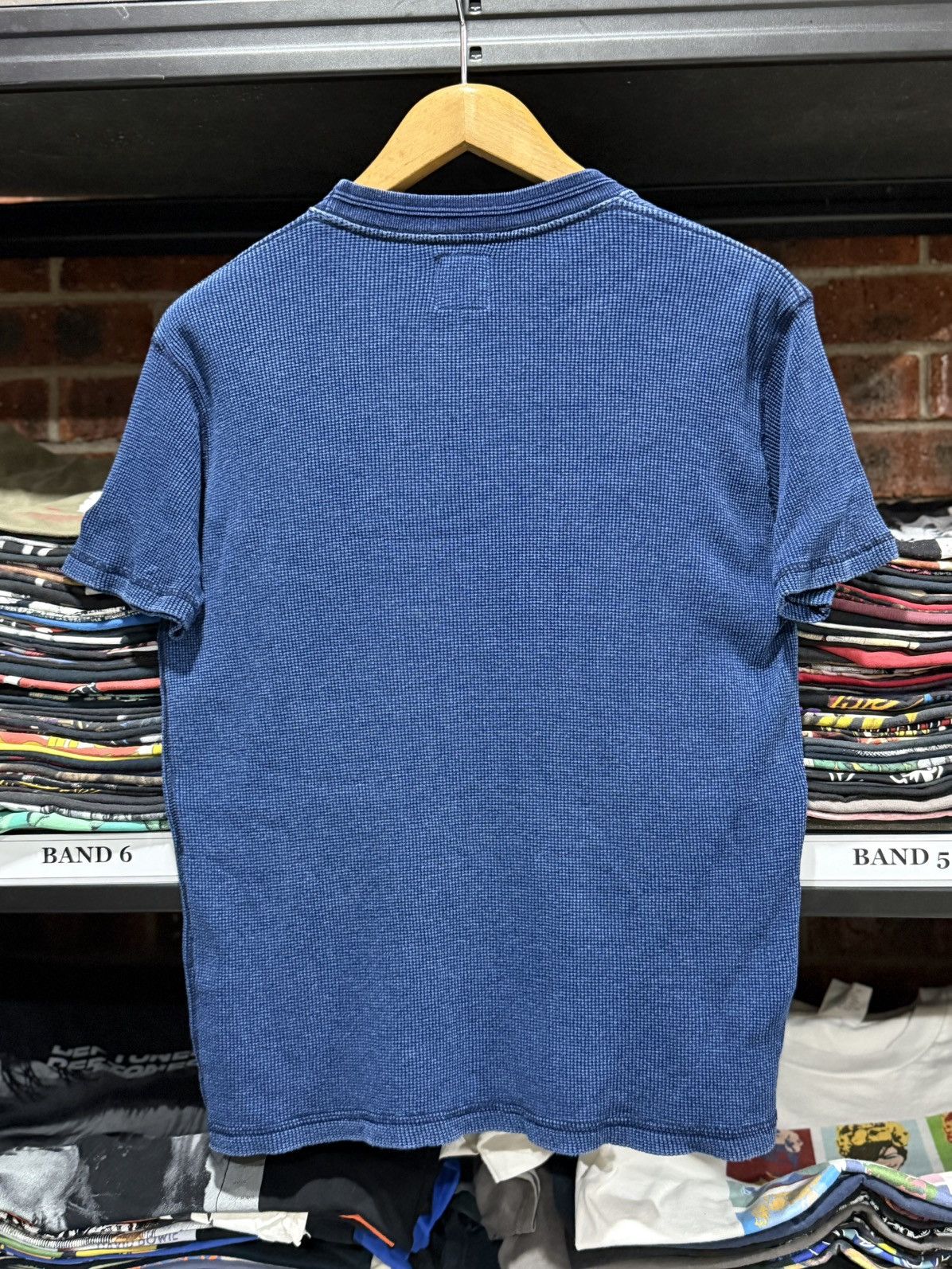 Blue Blue Japan × Fruit Of The Loom × Indigo Vintage Blue Blue Fruit Of The Loom Indigo Waffle Knit tee Size US M / EU 48-50 / 2 - 6 Thumbnail