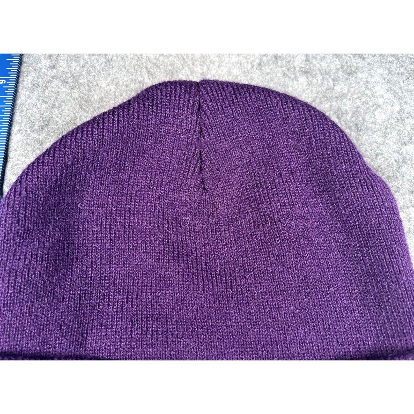 Vintage Wana Beanie Unisex One Size Purple Knit Logo Stretch Winter Casual Size ONE SIZE - 3 Thumbnail