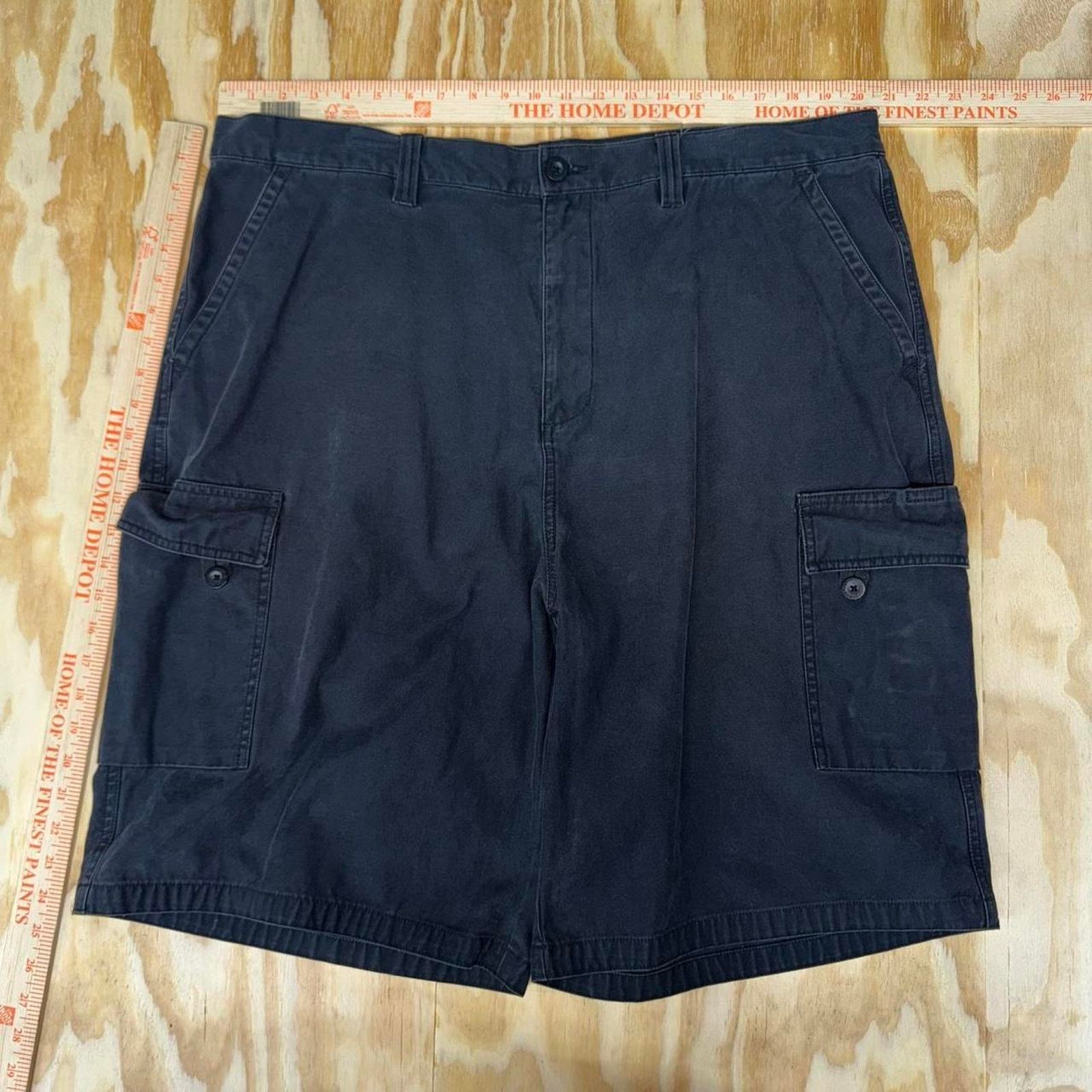 Anchor Blue Vintage y2k anchor blue cargo skate surf 2000s baggy shorts Size US 40 / EU 56 - 3 Thumbnail