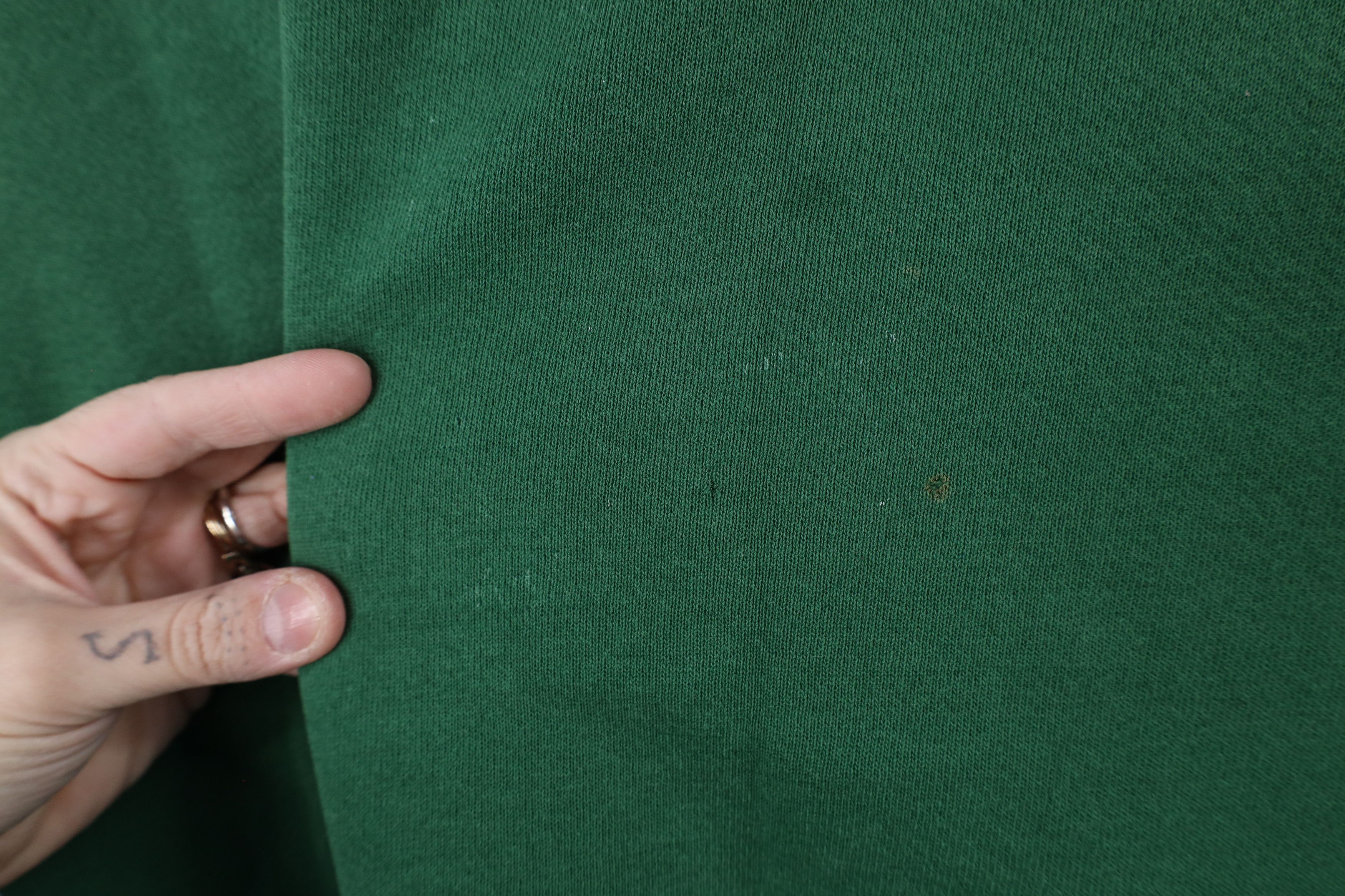 Vintage Vintage 90s Streetwear Blank Heavyweight Sweatshirt Green Size US L / EU 52-54 / 3 - 5 Thumbnail