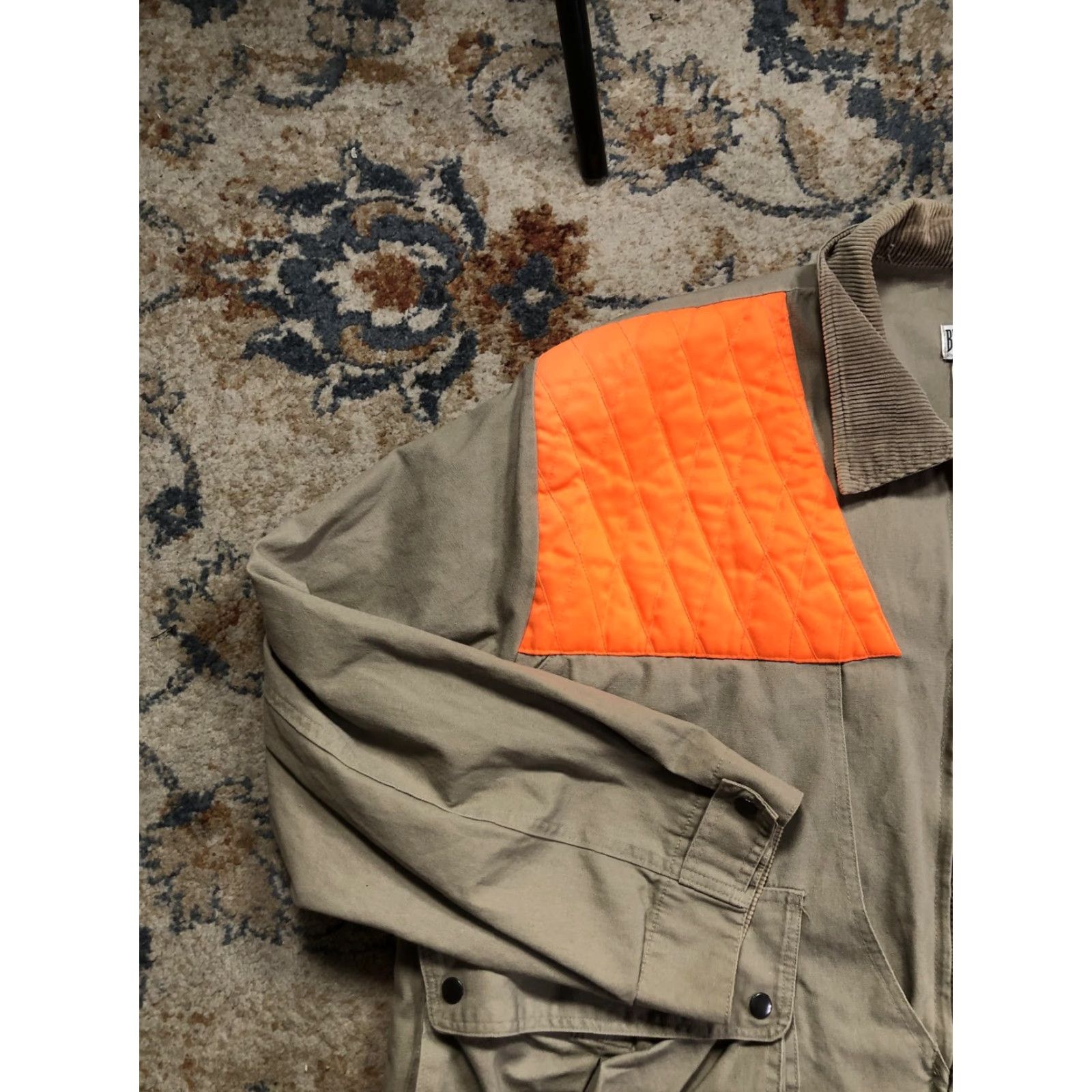 Vintage Bushmaster Jacket Mens XLT Orange Tan Canvas Hunting Game Bag Quilted Blaze Size US XL / EU 56 / 4 - 3 Thumbnail