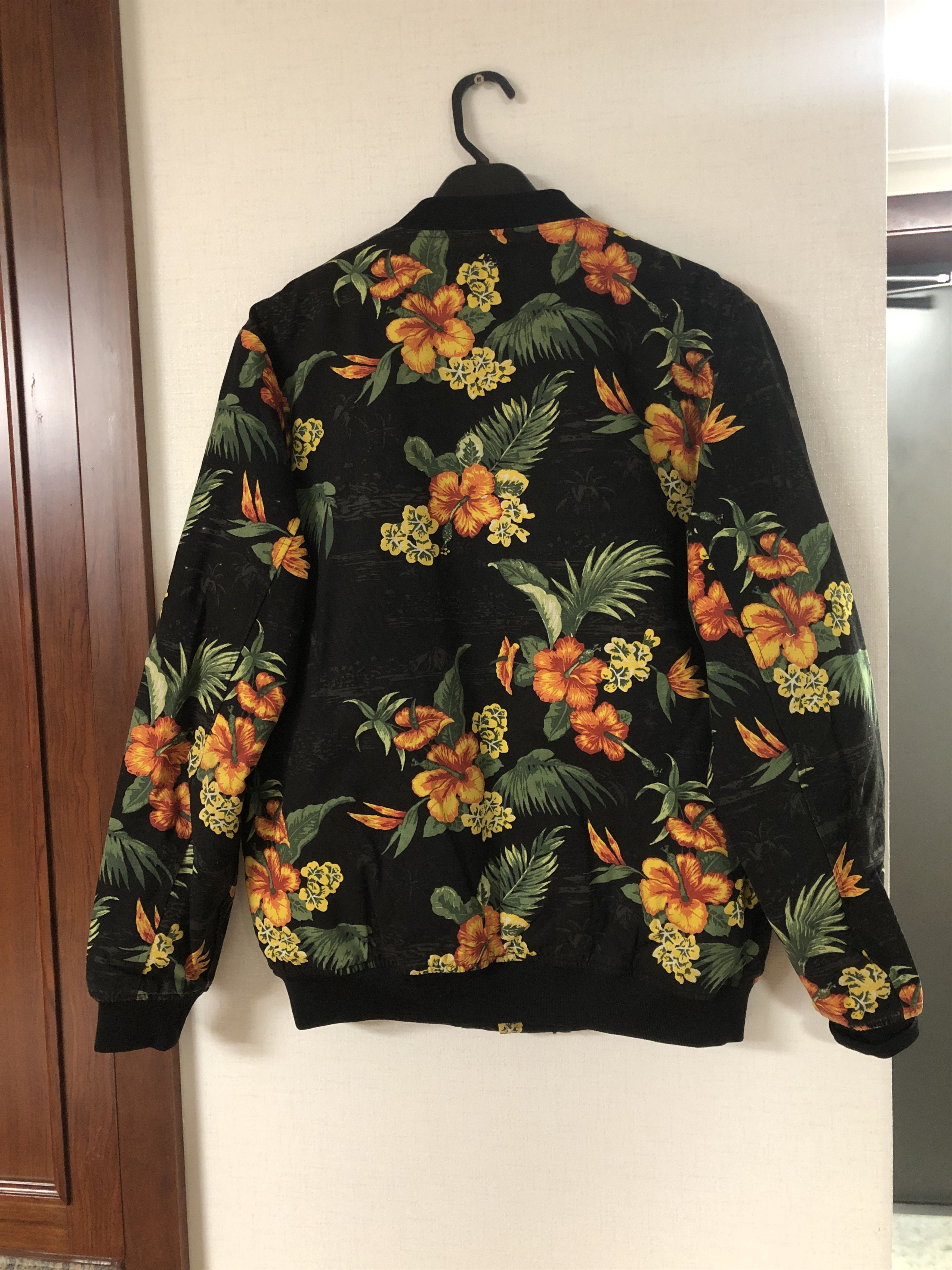 10 Deep Floral Varsity Jacket Size US M / EU 48-50 / 2 - 2 Thumbnail