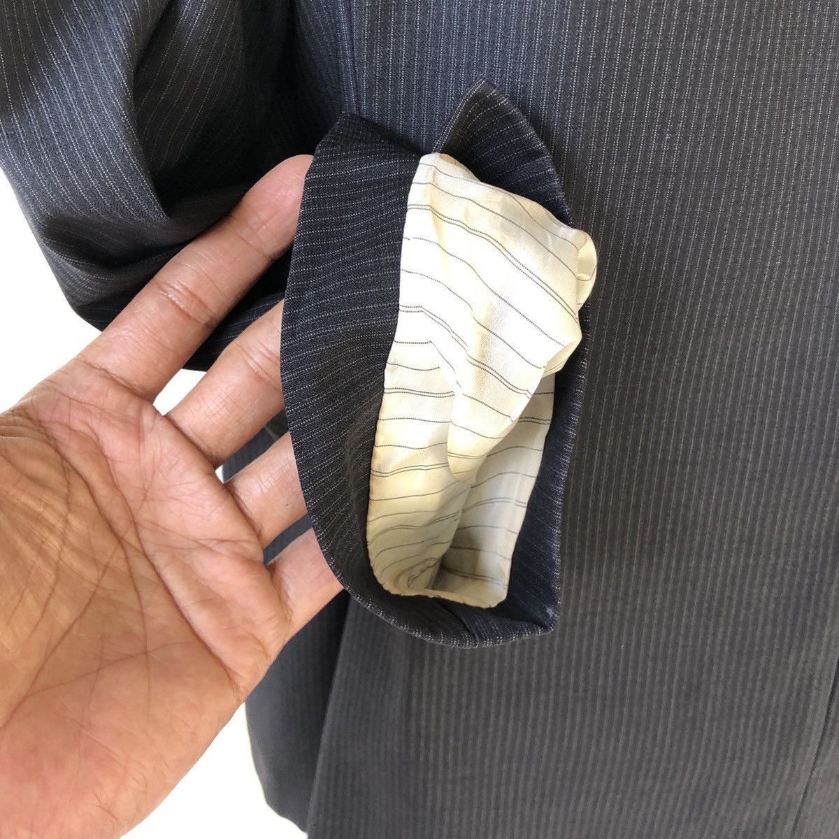 Hugo Boss BOSS HUGO BOSS “ Scorsese/Movie-H” Black Pinstripe Blazer Size 42R - 11 Thumbnail