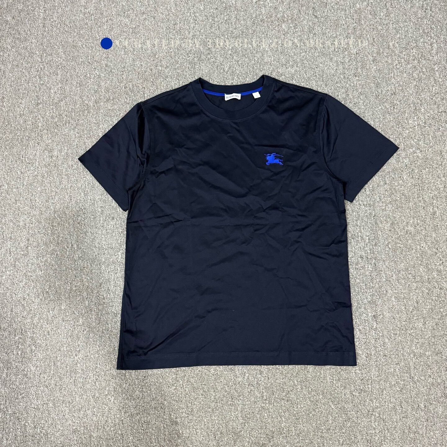 Burberry Burberry Navy Chest Logo Short-Sleeve Size US L / EU 52-54 / 3 - 1 Thumbnail