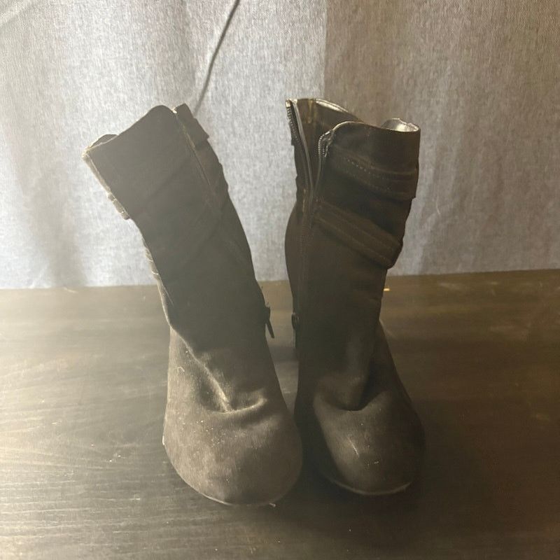 Christian Siriano Christian Siriano Waylan Black Double Buckle Zip Boots 8.5M Size US 8.5 / IT 38.5 - 2 Thumbnail