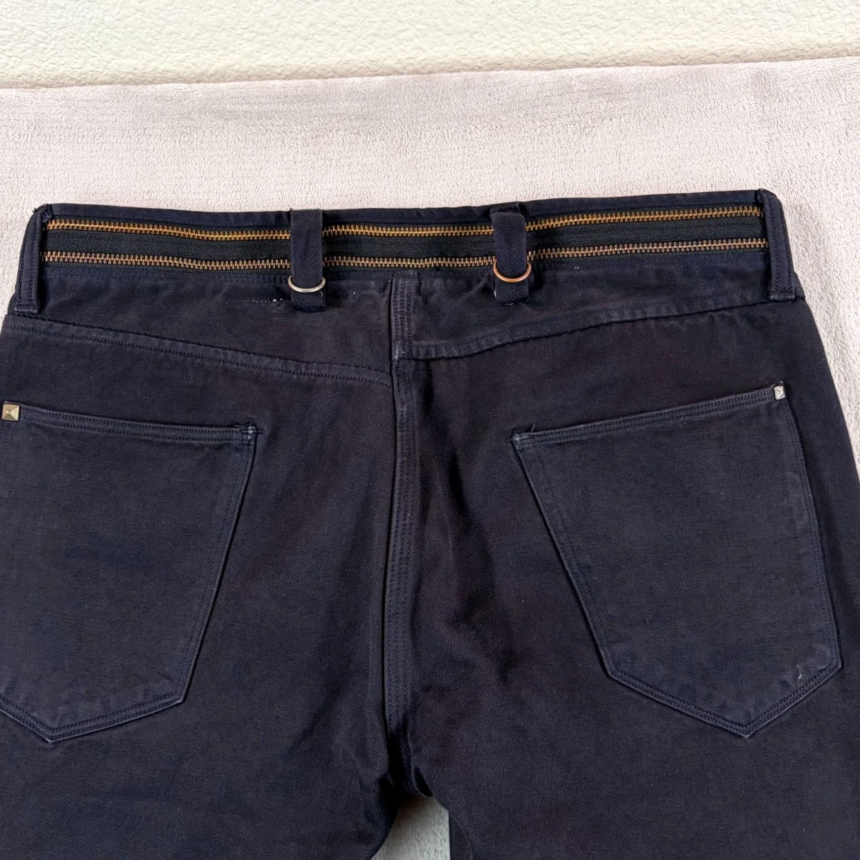 Paul Smith Paul Smith Jeans Men 33x30 Zipper Waistband Denim Black Slim Straight 5-Pocket City Designer Rare Size US 33 - 5 Thumbnail