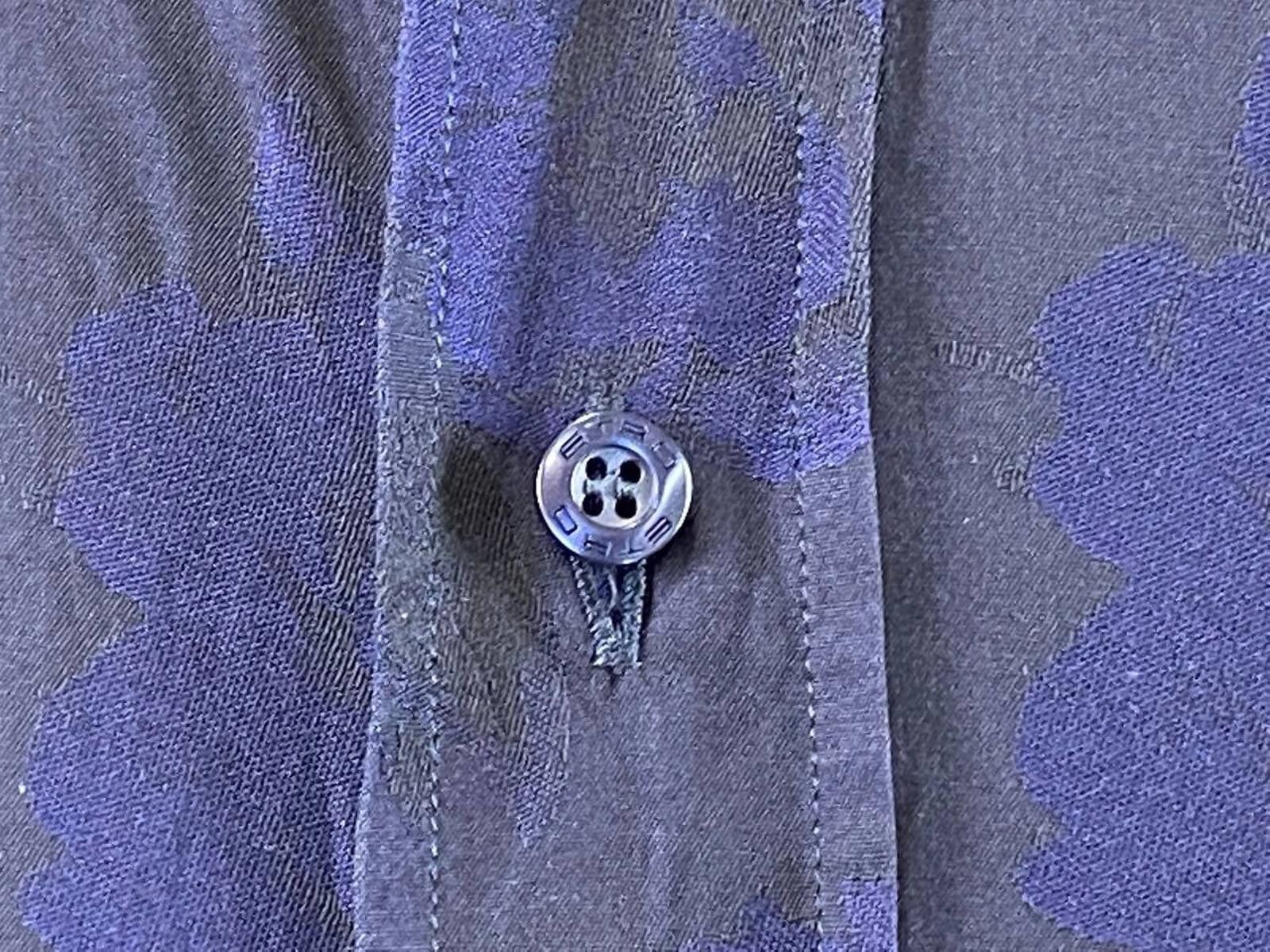 Etro Etro Milano Blue Floral Print Button Down Shirt Size 39 Size US M / EU 48-50 / 2 - 4 Thumbnail