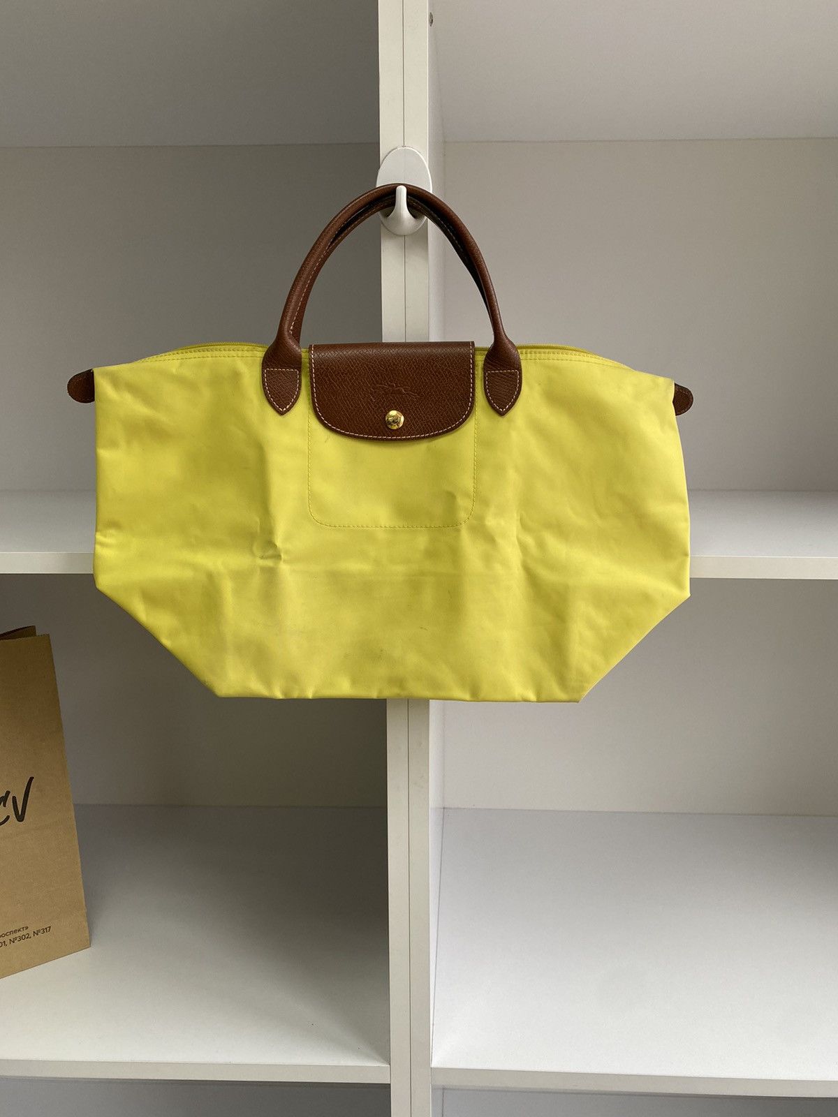 Longchamp × Vintage Vintage Longchamp women’s yellow Bag Size ONE SIZE - 4 Thumbnail