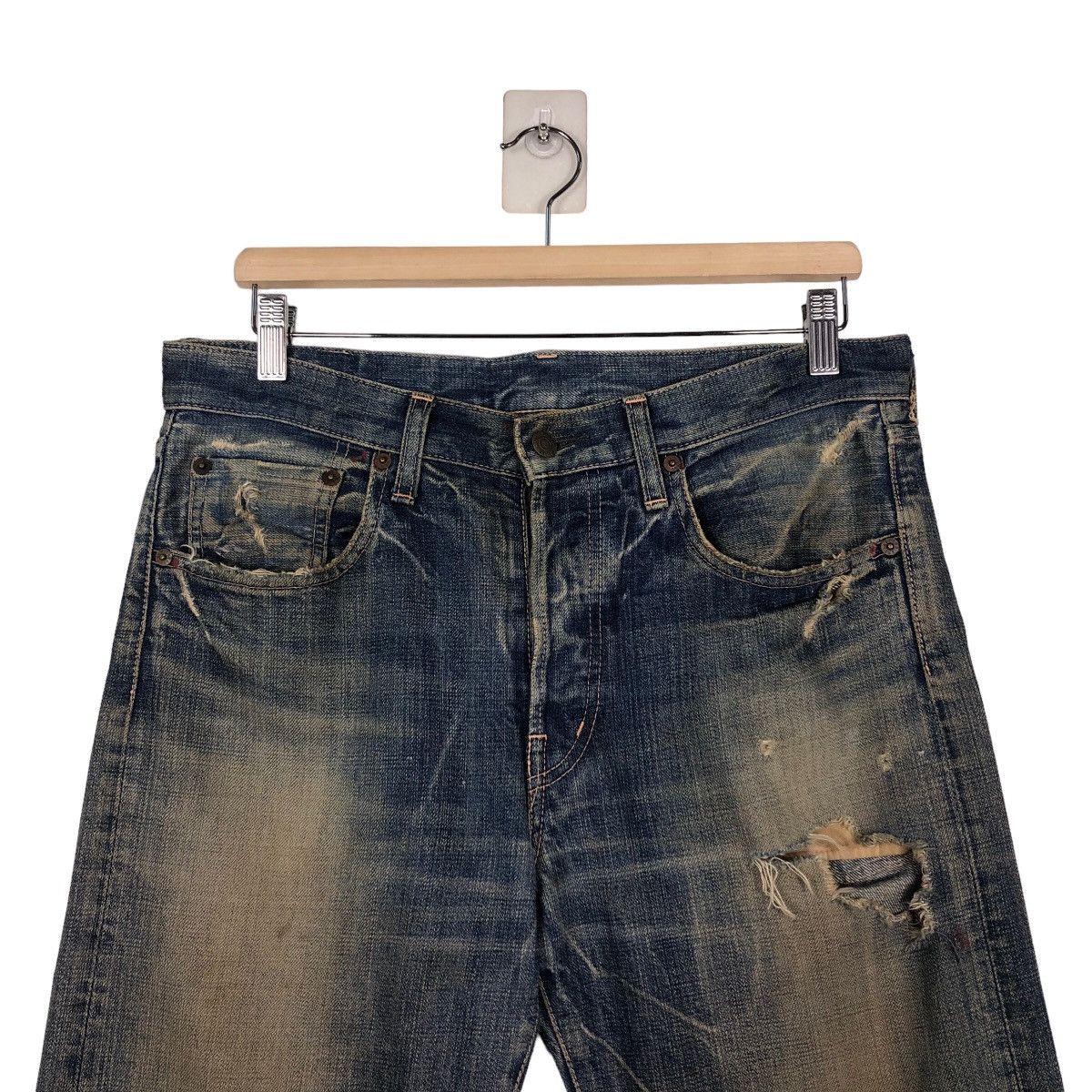 Japanese Brand 🔥VINTAGE SELVEDGES DENIM JEANS DOMINGO LTD CO JAPAN MADE Size US 34 / EU 50 - 3 Thumbnail