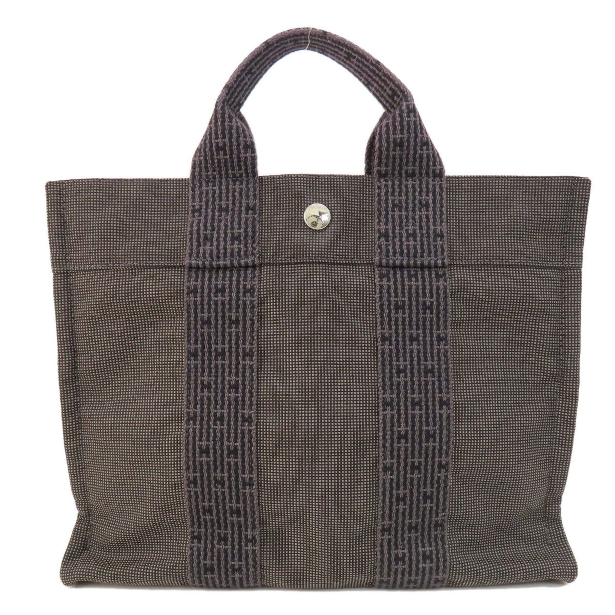 image of Hermes Air Line Pm Handbag Canvas Women's Hermes in Grey