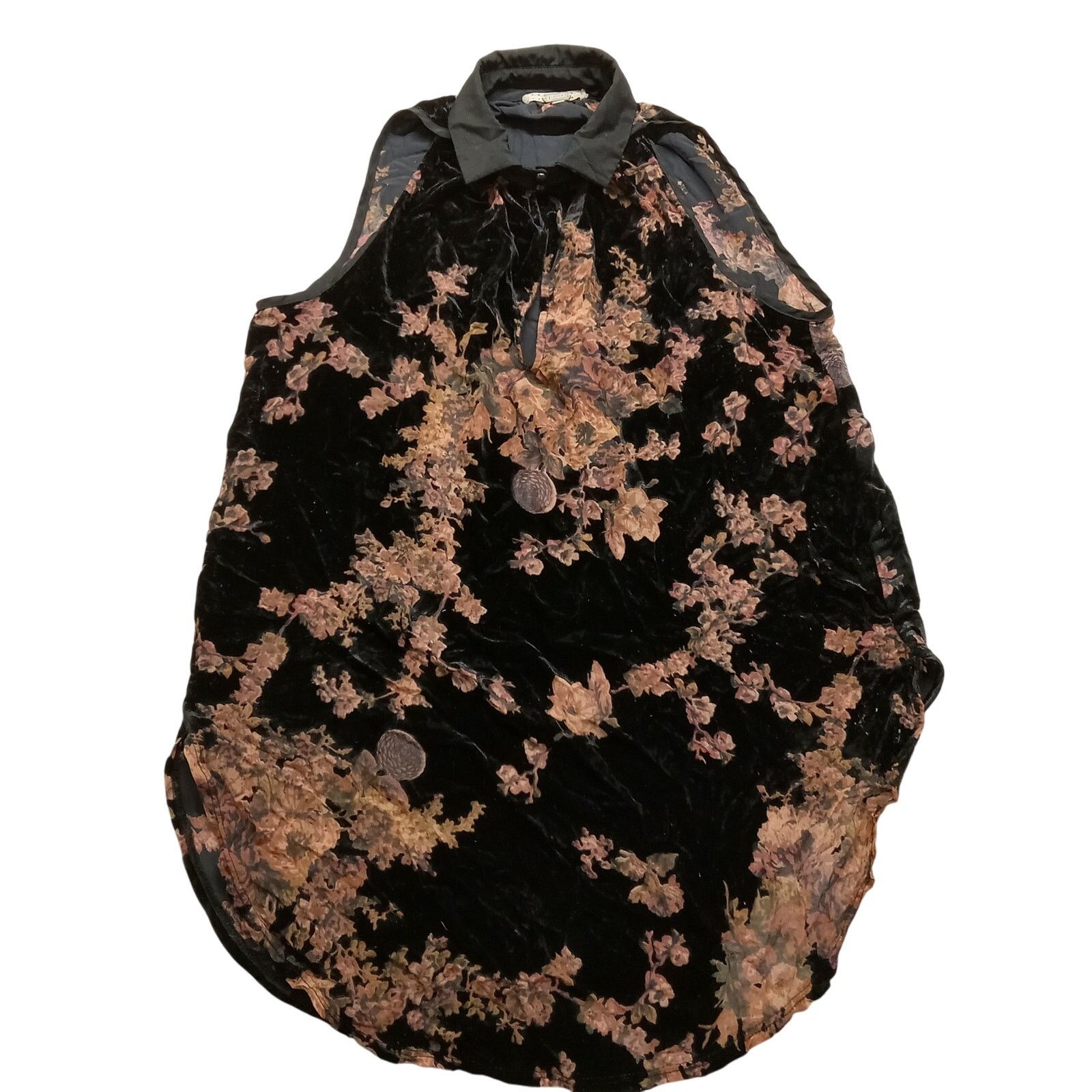& Other Stories Gimmicks Blouse S Women's Sleeveless Sheer Velvet Floral Size S / US 4 / IT 40 - 1 Thumbnail