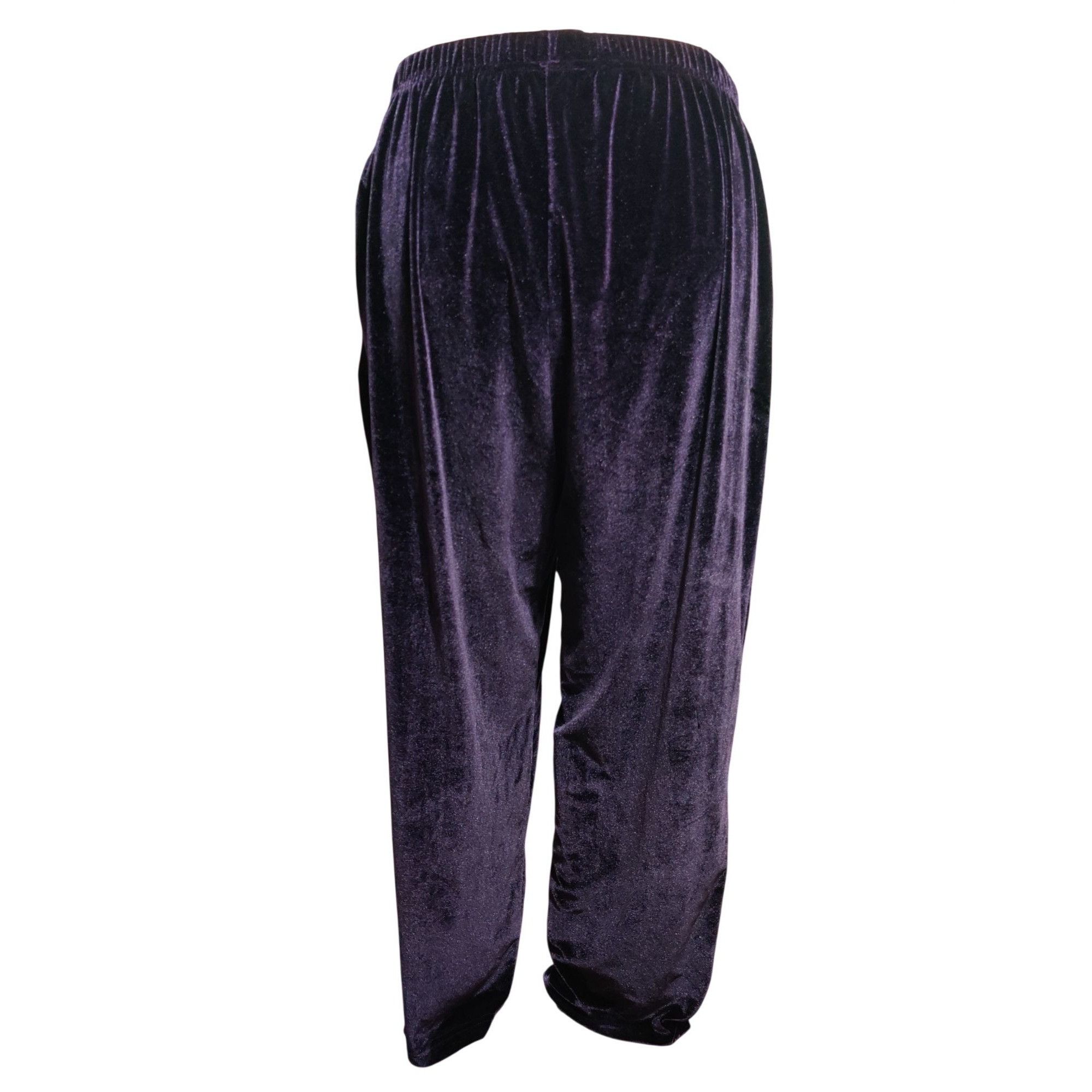 Coldwater Creek Coldwater Creek XL Womens Deep Purple Velour Pants Vintage P Size 35" - 11 Thumbnail