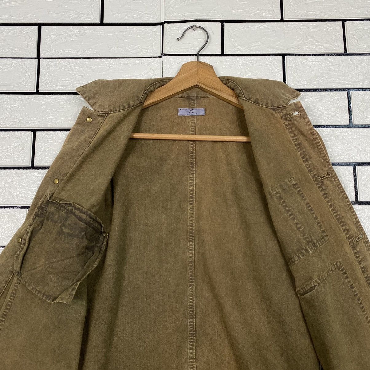 Japanese Brand 📌Vintage Hickory Chore Jacket Majestic Lagon Issey Miyake Size US M / EU 48-50 / 2 - 15 Thumbnail