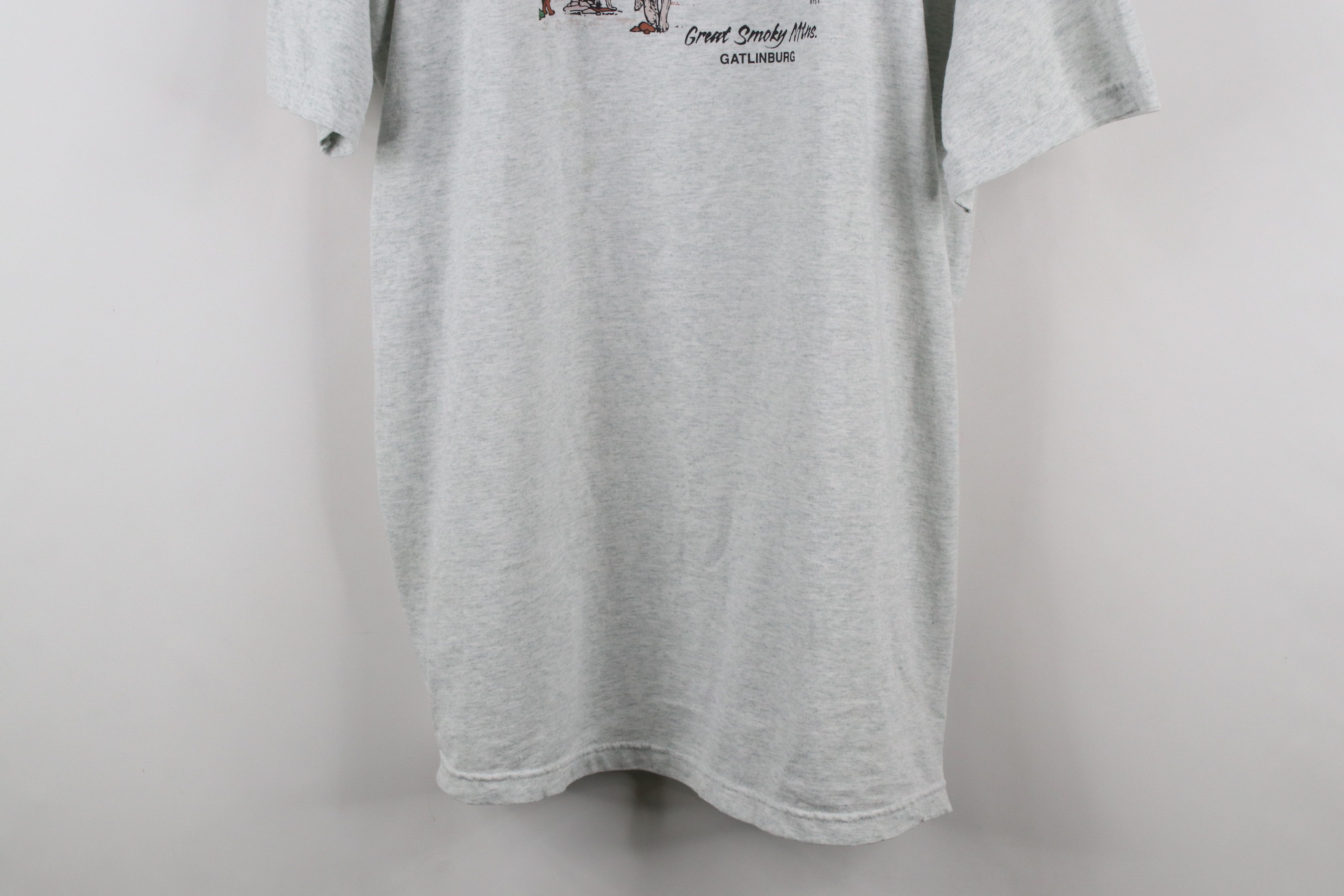 Vintage Vintage 90s Streetwear Great Smoky Mountains Wolf T-Shirt Size US XXL / EU 58 / 5 - 3 Thumbnail