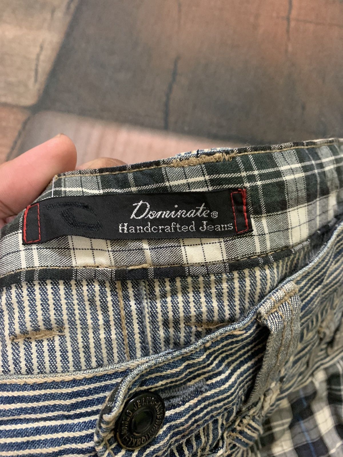 Hysteric Glamour DISTRESSED DOUBLE WAIST dominate hickory rusty mud japanese Size US 33 - 5 Thumbnail