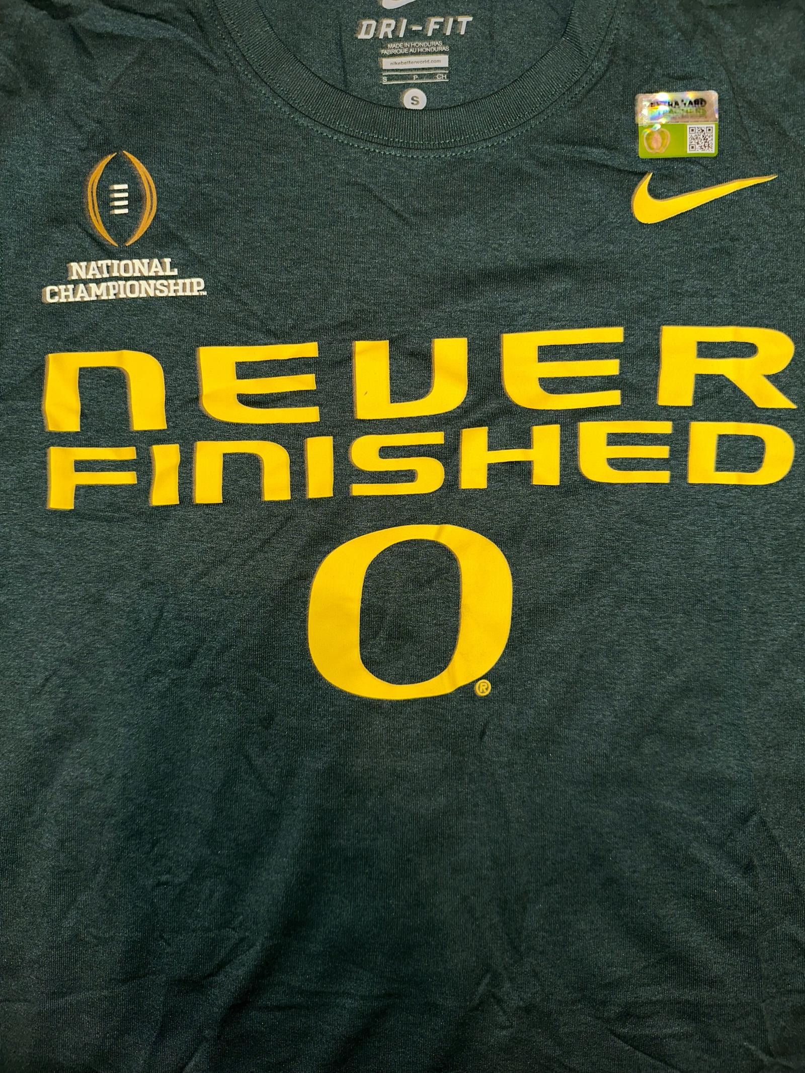 Nike Nike Dri-Fit UO Oregon Ducks Never Finished Green Shirt Size US S / EU 44-46 / 1 - 4 Thumbnail