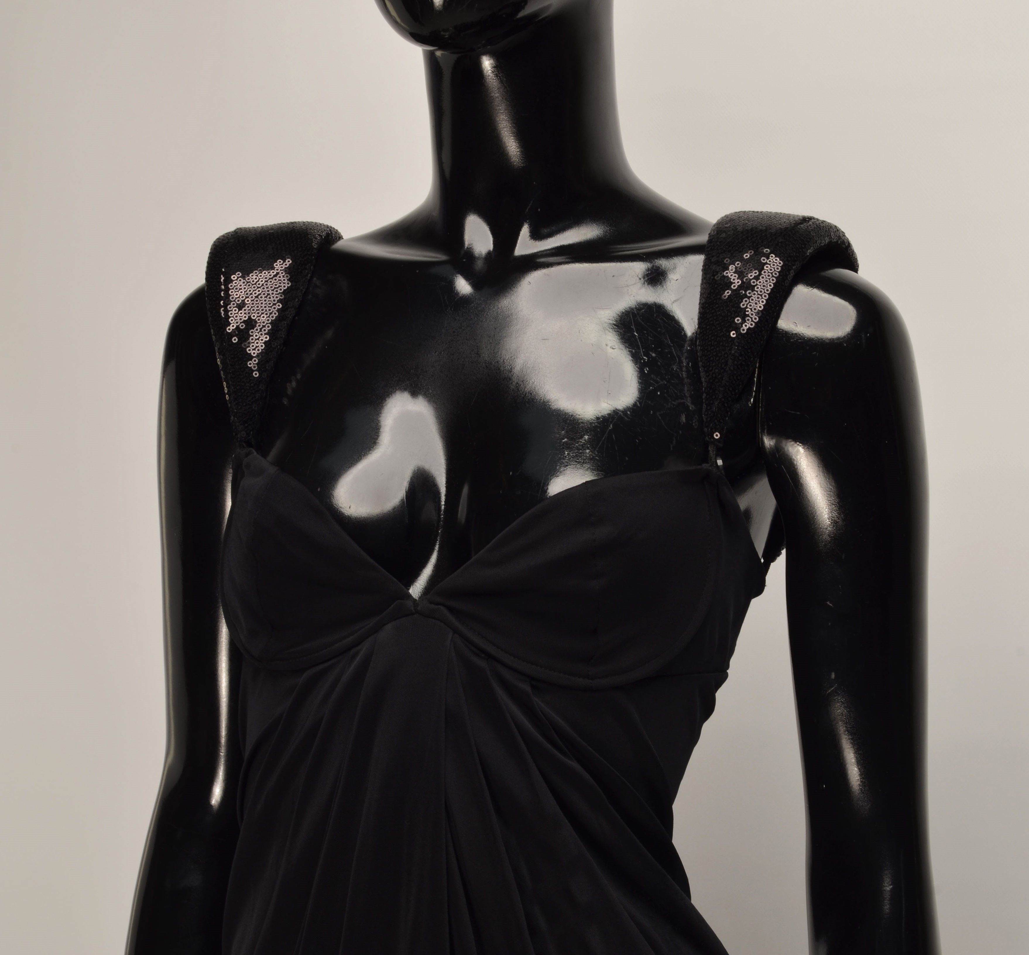 Miss Sixty Miss Sixty Vintage Y2K Coquette Glam Little Black Dress Size S / US 4 / IT 40 - 2 Thumbnail