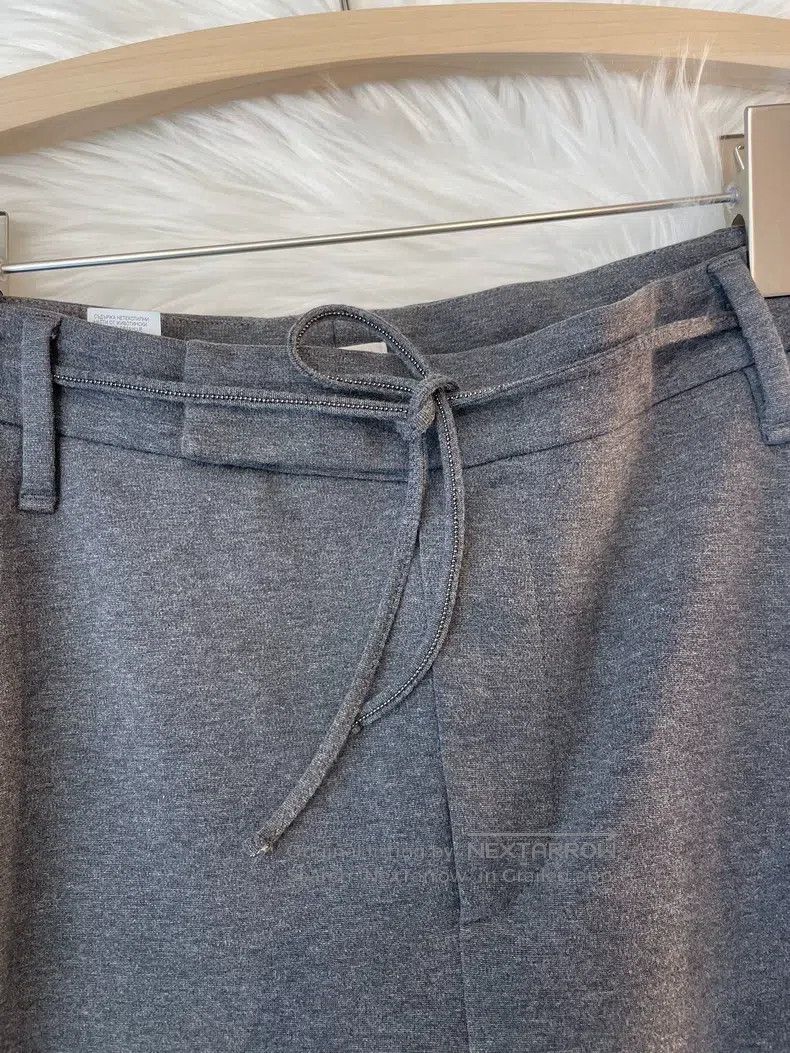 Brunello Cucinelli Brunello Cucinelli Black Grey Cotton Casual Pants Size 27" / US 4 / IT 40 - 5 Thumbnail