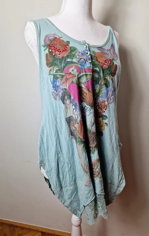 Hysteric Glamour Vintage ed hardy style mini dress mesh japan y2k Size S / US 4 / IT 40 - 1 Thumbnail
