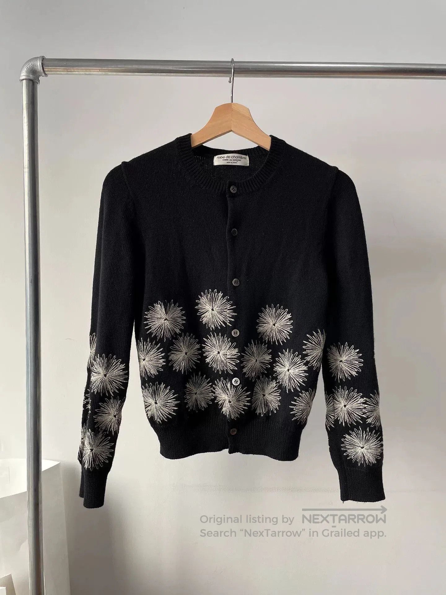 Rei Kawakubo Comme des Garcons Black Firework Cardigan. Size M / US 6-8 / IT 42-44 - 1 Thumbnail