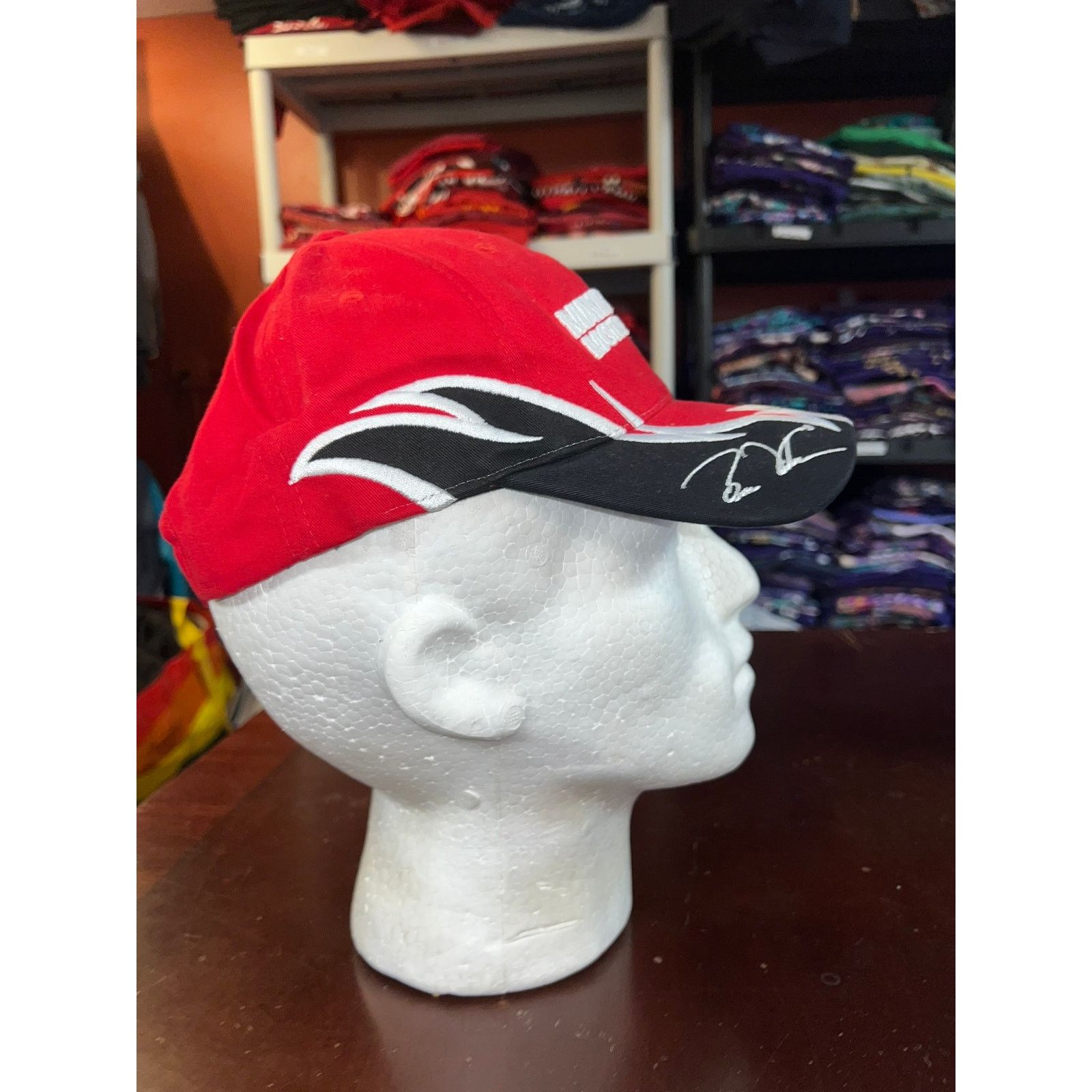 Vintage Vintage Mayflower Motorsports Hat Black Red Cap Headwear OS Size ONE SIZE - 6 Thumbnail
