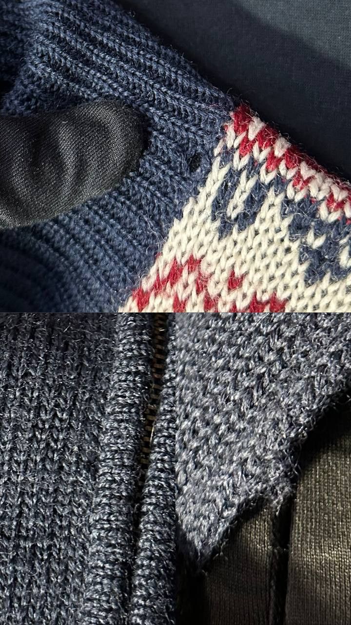 Vintage Windfjord of Norway Pure Wool Full Zip Sweater windbreaker Size US S / EU 44-46 / 1 - 9 Thumbnail