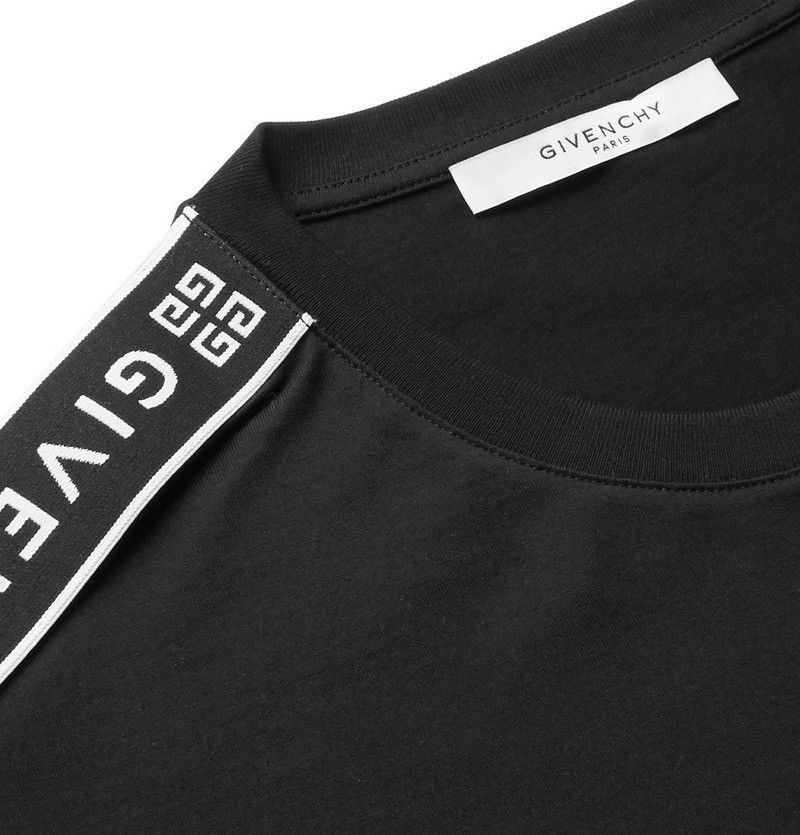 Givenchy Givenchy - Logo-Jacquard Cotton-Jersey T-Shirt - Black Size US XXL / EU 58 / 5 - 2 Thumbnail