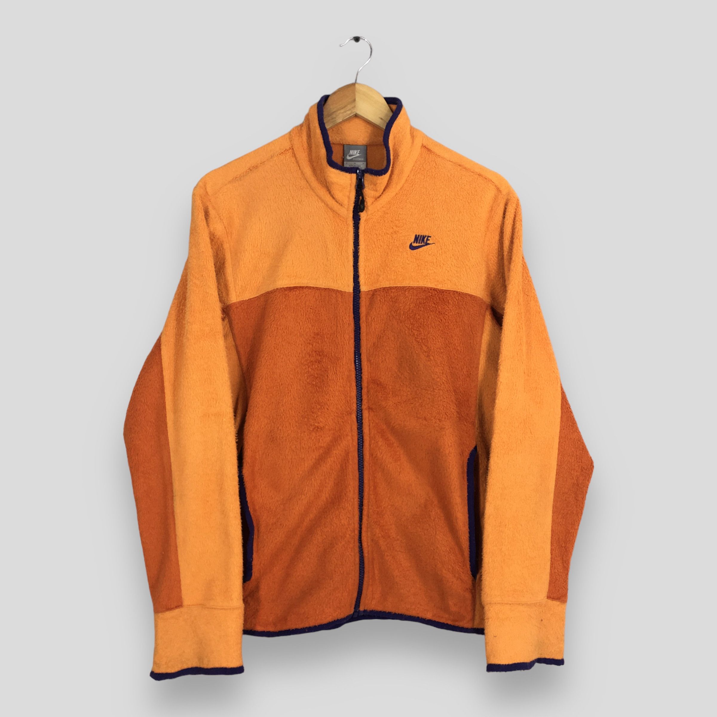 Nike × Nike ACG Vintage Y2K Nike Swoosh Orange Fleece Sweater Medium Size US M / EU 48-50 / 2 - 1 Thumbnail