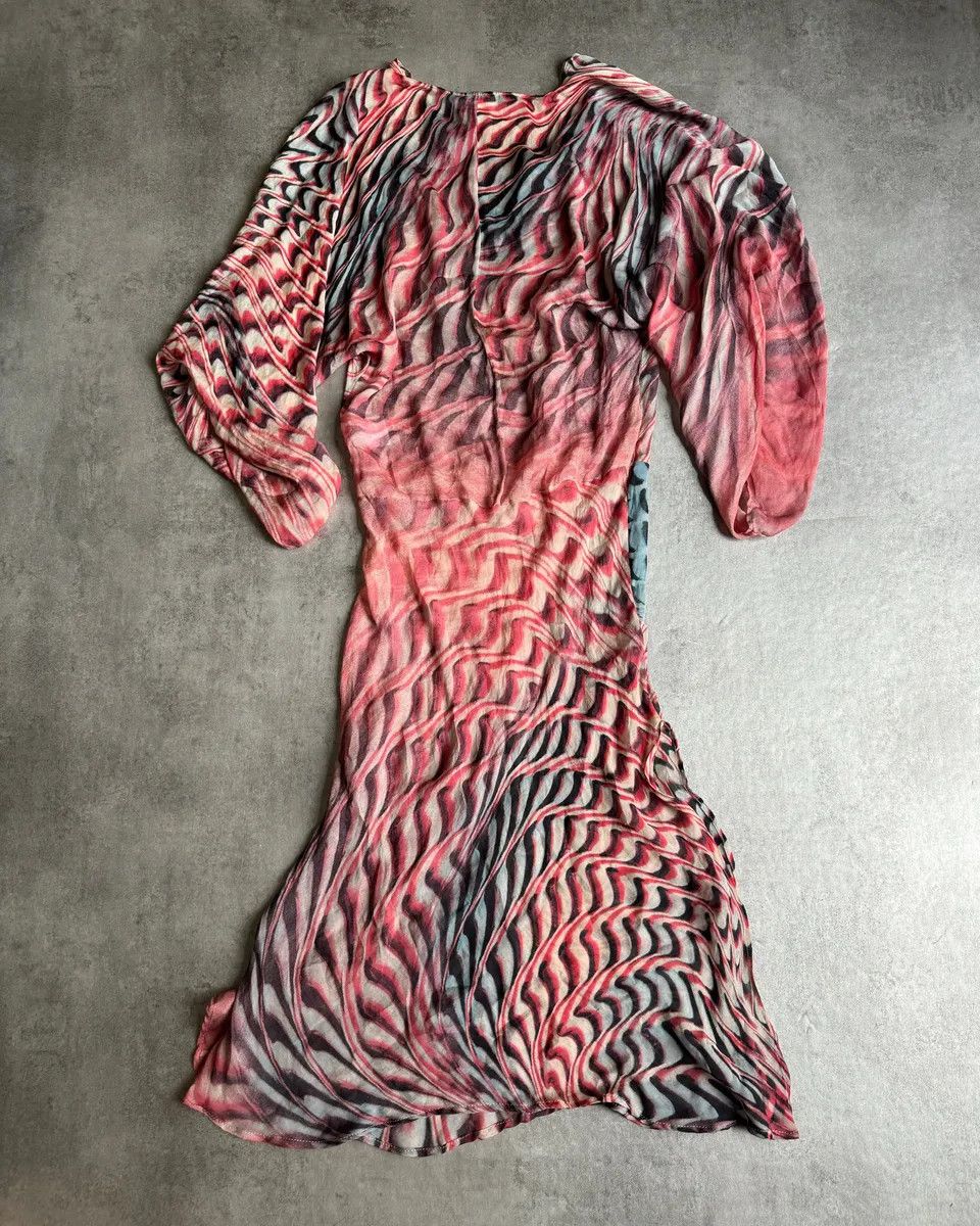 Other SS2001 Roberto Cavalli Psychadelic Silk Puffy Dress Size S / US 4 / IT 40 - 8 Thumbnail