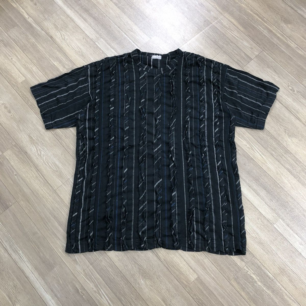 Comme des Garcons × Comme des Garcons Homme × Comme des Garcons Homme Plus SS99 Comme des Garcons Homme CDG Ruffled Striped Size US M / EU 48-50 / 2 - 1 Thumbnail