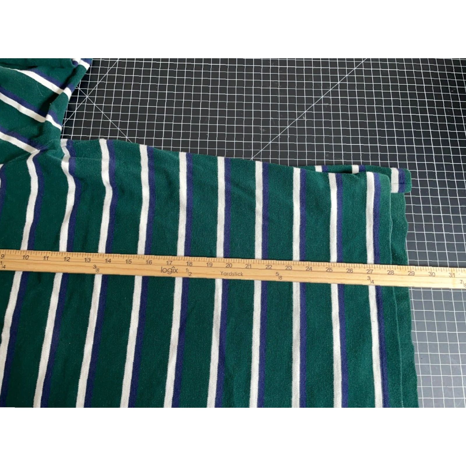 Polo Ralph Lauren VINTAGE Polo Ralph Lauren Striped 3/4 Sleeve Polo Shirt Adult XL Green Blue Cotton Casual 90s Mens Size US XL / EU 56 / 4 - 6 Thumbnail