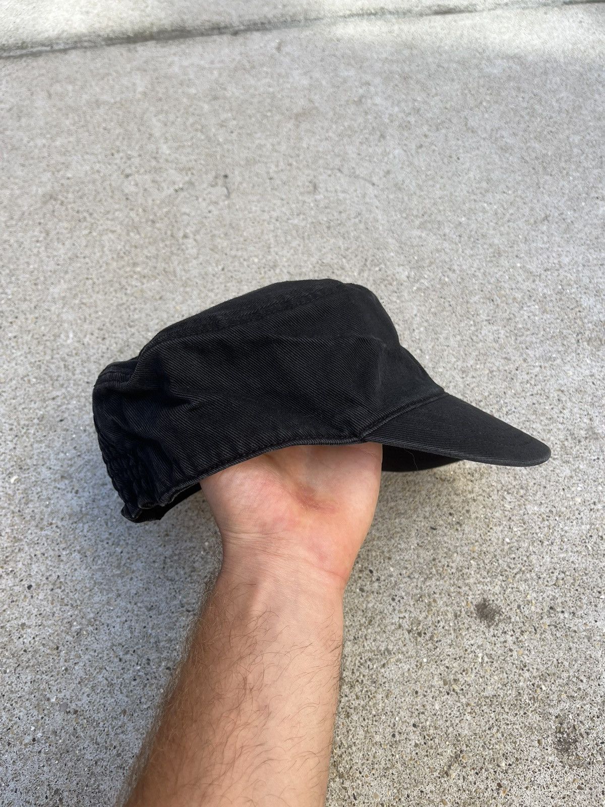 Armani Exchange Black Y2K Cadet Hat Avante Garde Rhinestones Size ONE SIZE - 2 Thumbnail