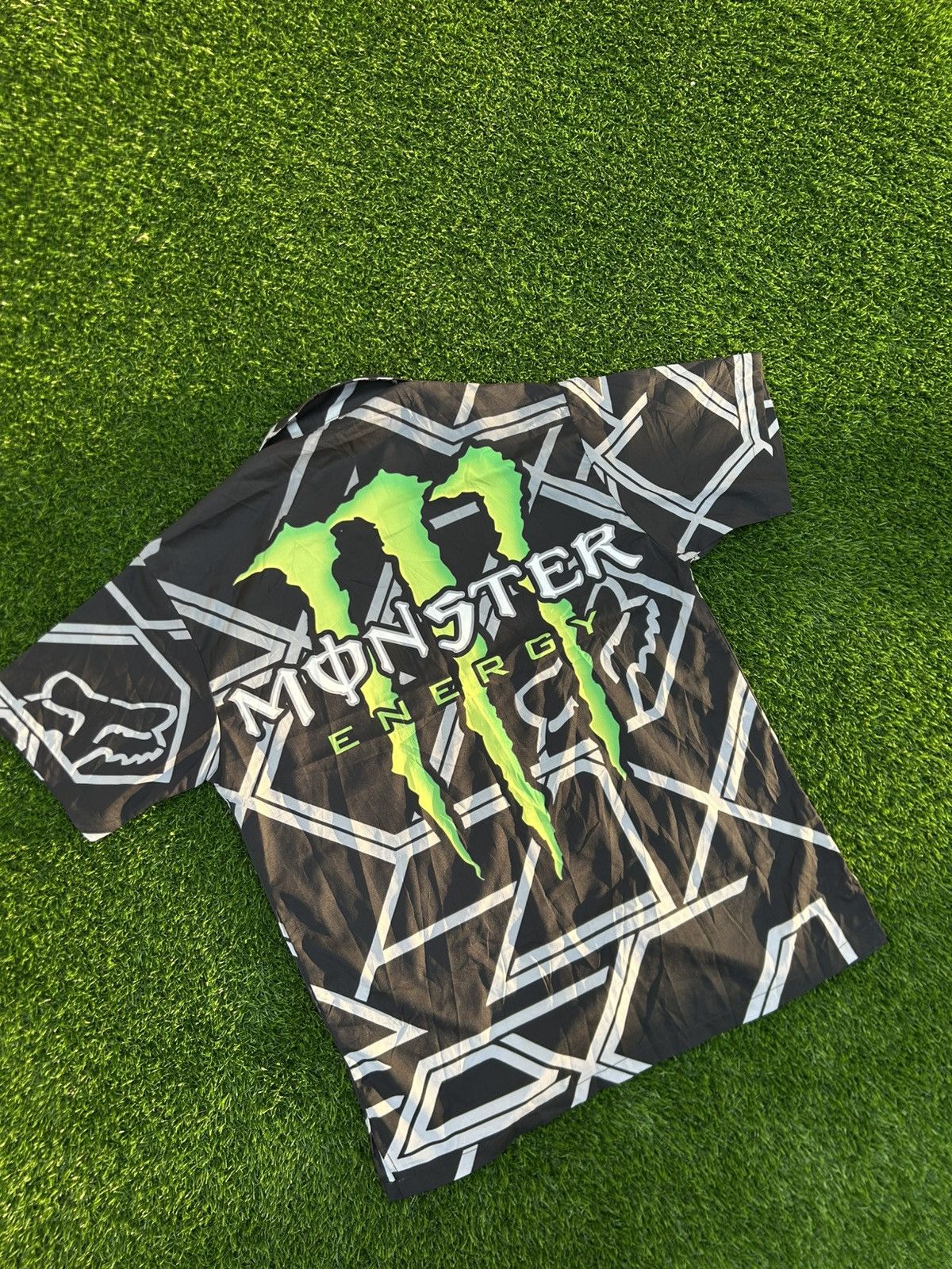 Japanese Brand Rare Monster Energy All-Over Print Cyber Y2K Racing Shirt Size US M / EU 48-50 / 2 - 5 Thumbnail