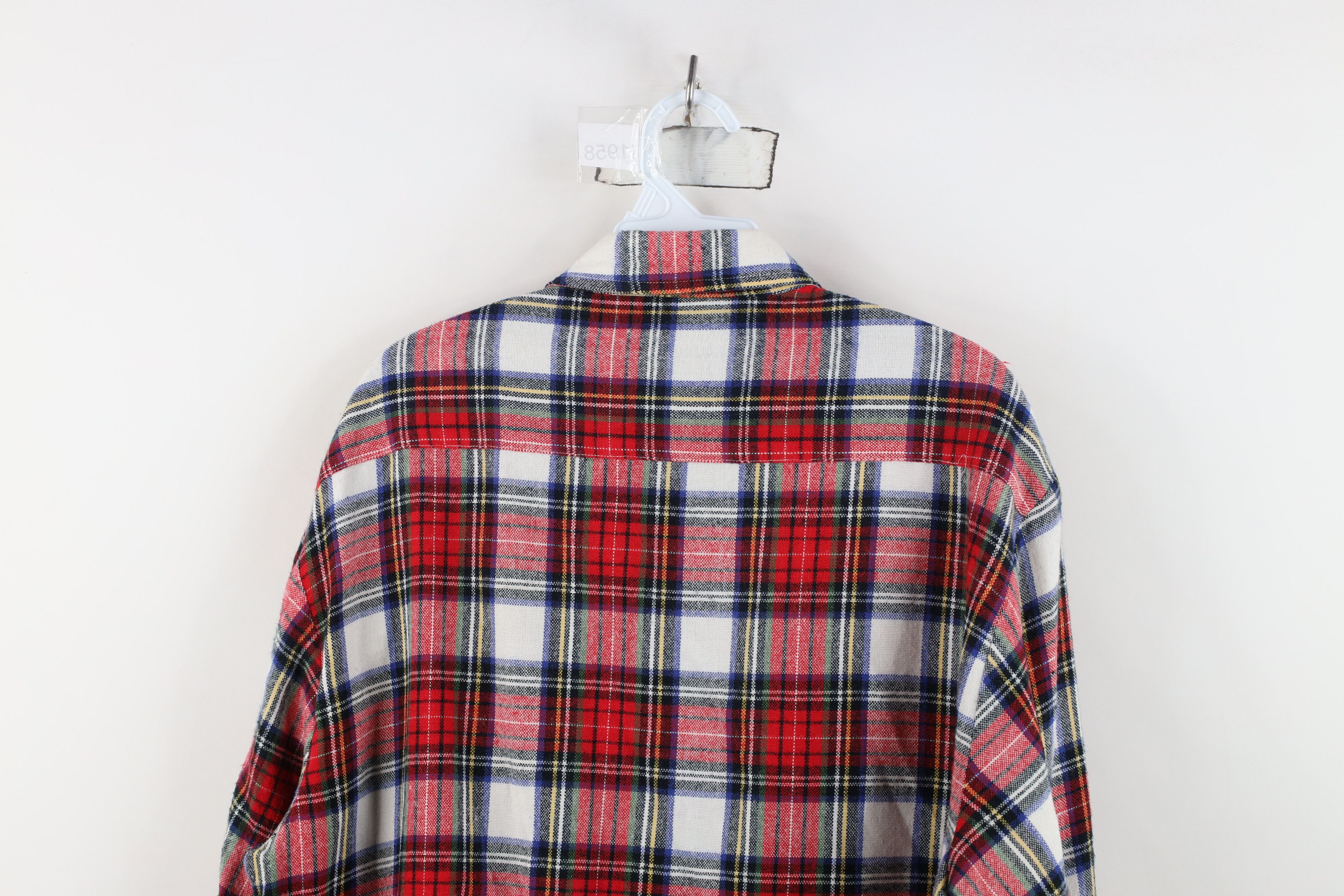 Vintage Vintage 80s 90s Streetwear Pocket Knit Collared Button Shirt Size US L / EU 52-54 / 3 - 13 Thumbnail