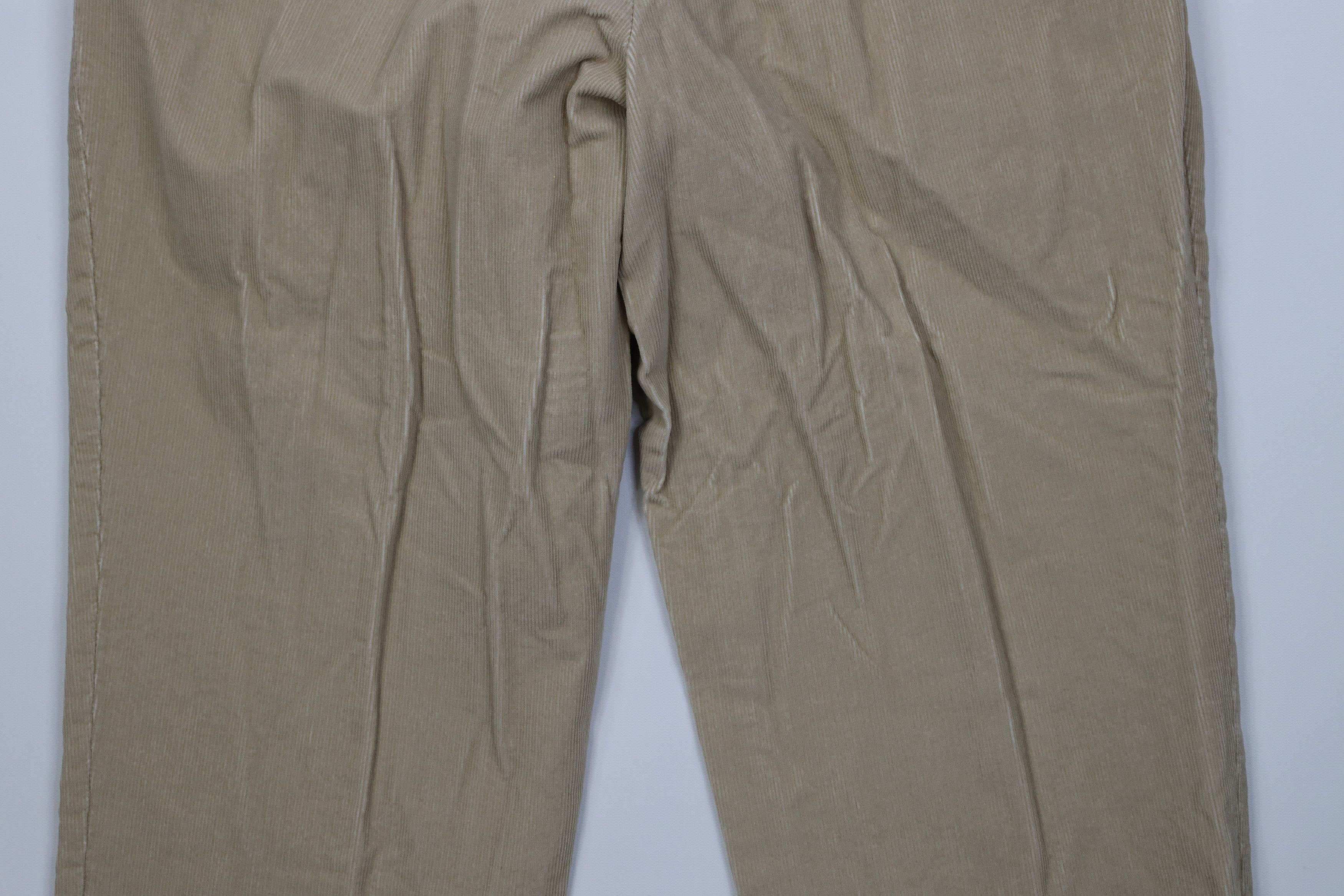 Lands' End Vintage 90s Y2K Lands End Wide Leg Corduroy Chino Pants Size US 38 / EU 54 - 9 Thumbnail