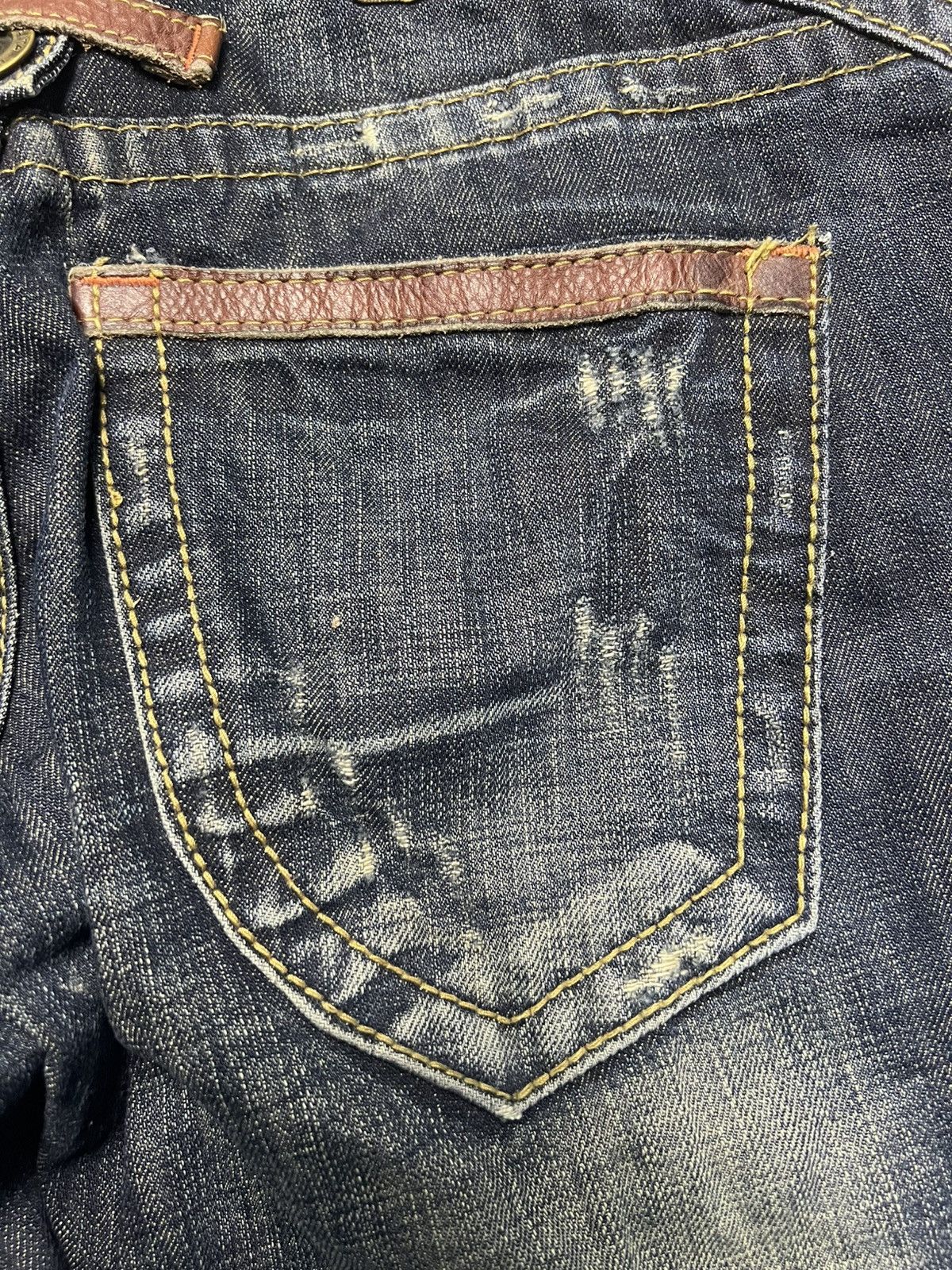 If Six Was Nine Lolita Jeans Y2K Vintage Distressed Bootcut Denim Pants (41) Size 26" / US 2 / IT 38 - 18 Thumbnail