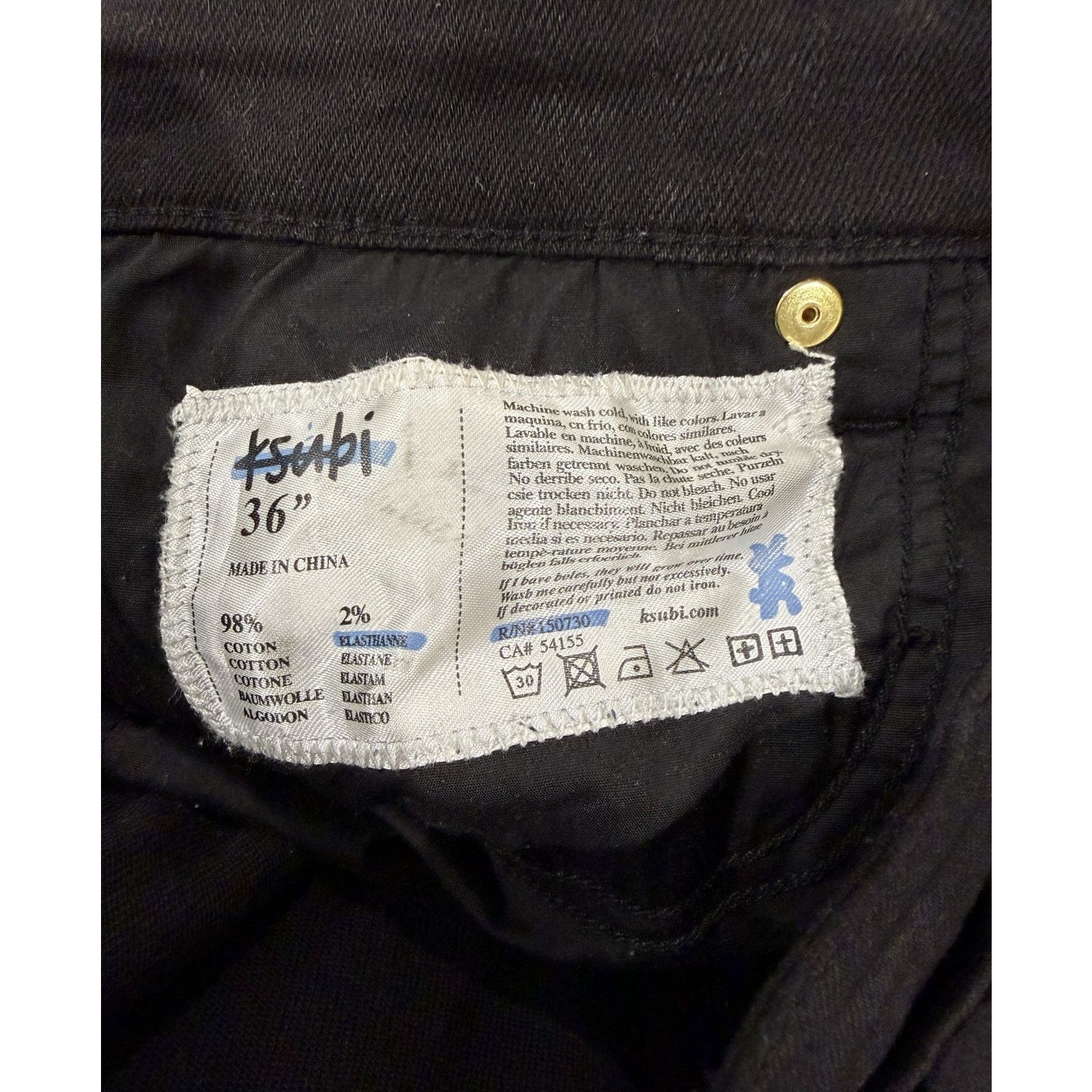 Ksubi Ksubi Black & Gold Jeans Size US 36 / EU 52 - 3 Thumbnail