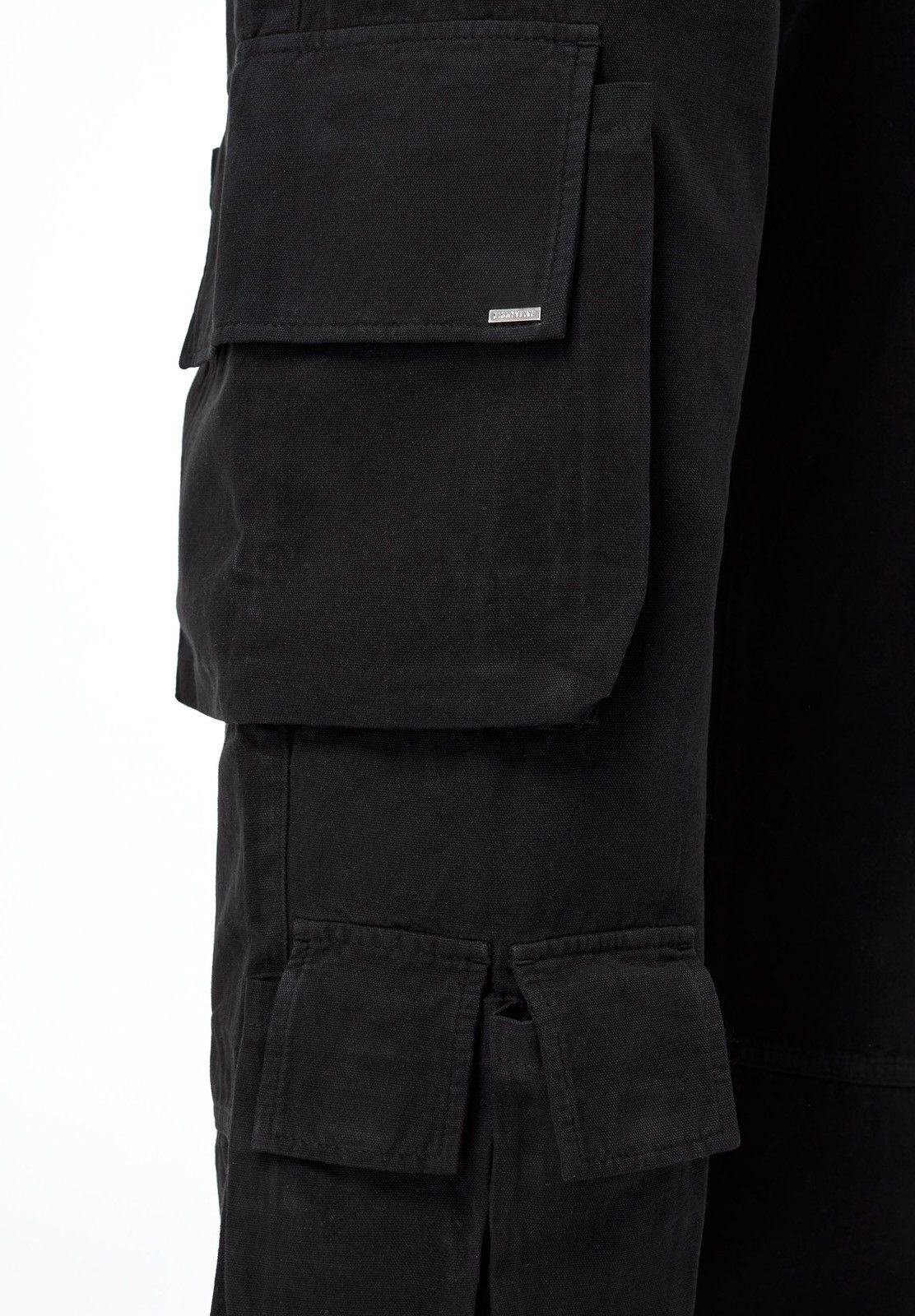 Vintage EightyFive Black Cargo Baggy Pants Size US 38 / EU 54 - 6 Thumbnail