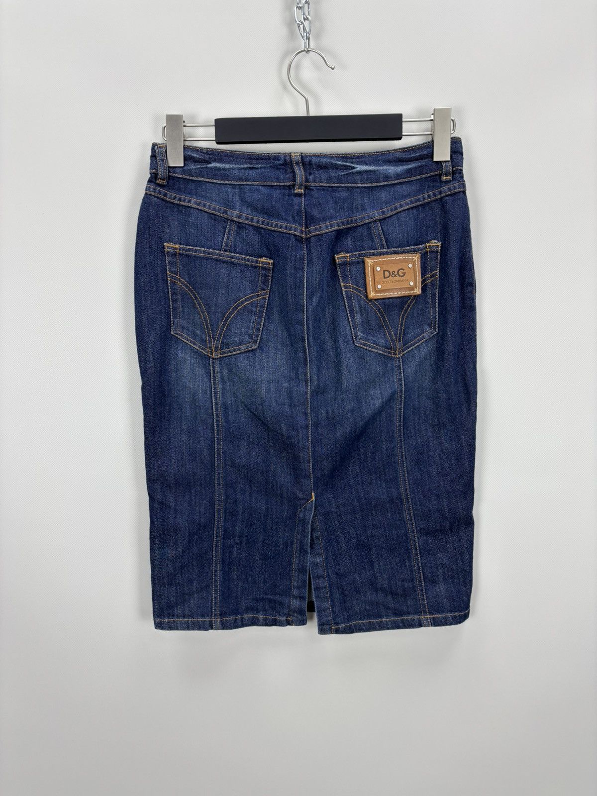 Designer × Dolce & Gabbana Womens denim skirt Dolce Gabbana Size 29 Color Blue Size 25" / US 0 / IT 36 - 5 Thumbnail