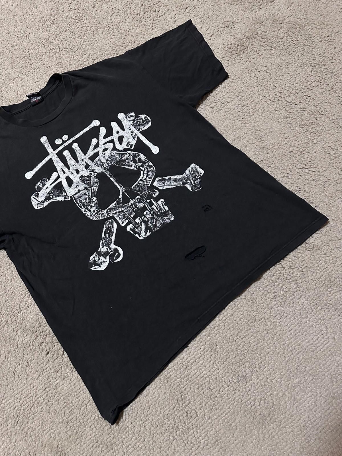 Stussy Vintage 00s Stussy Skull Tee Sz XL Size US XL / EU 56 / 4 - 2 Thumbnail