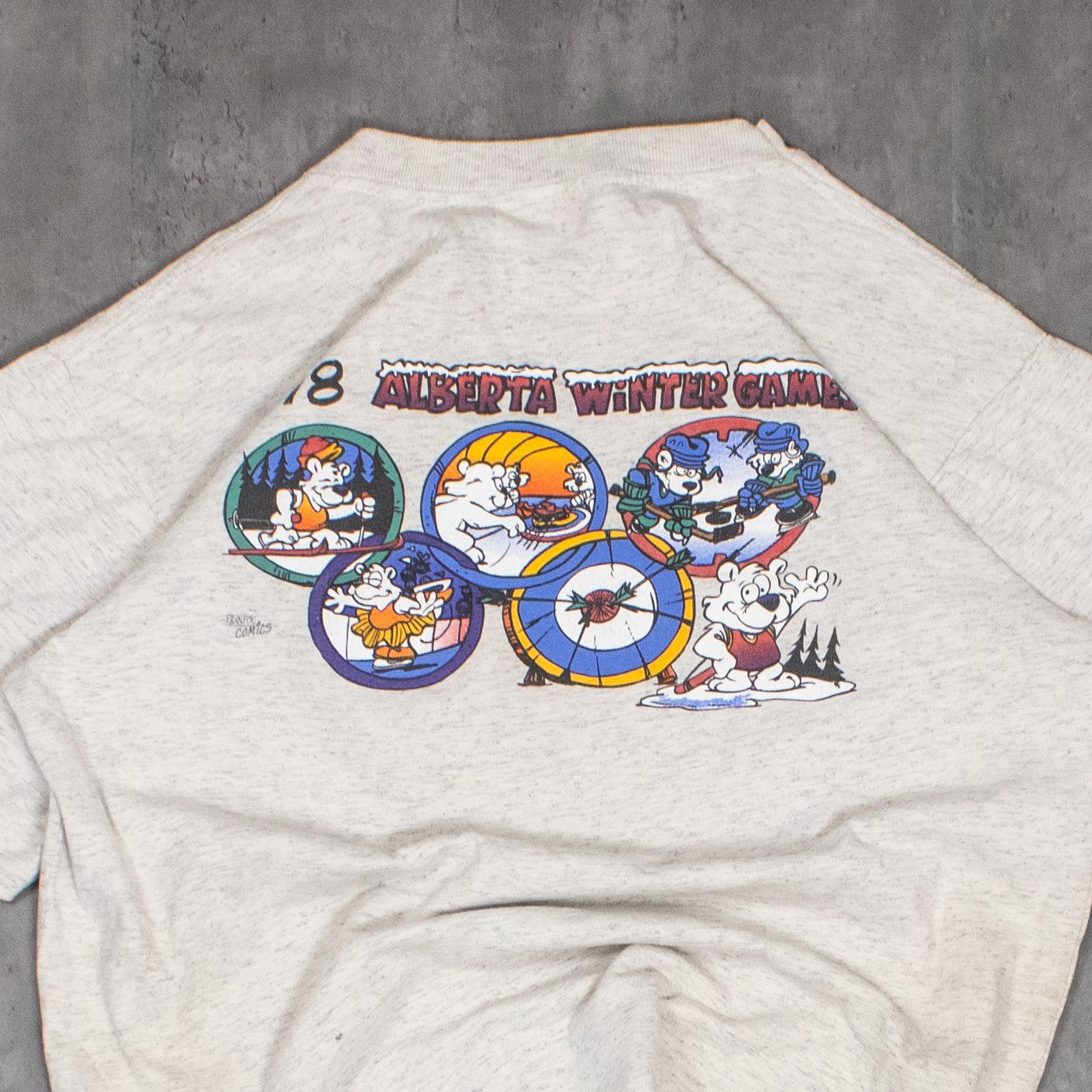 Vintage Vintage VTG 1998 Winter Games Grey Single Stitch T-Shirt Size US M / EU 48-50 / 2 - 7 Thumbnail