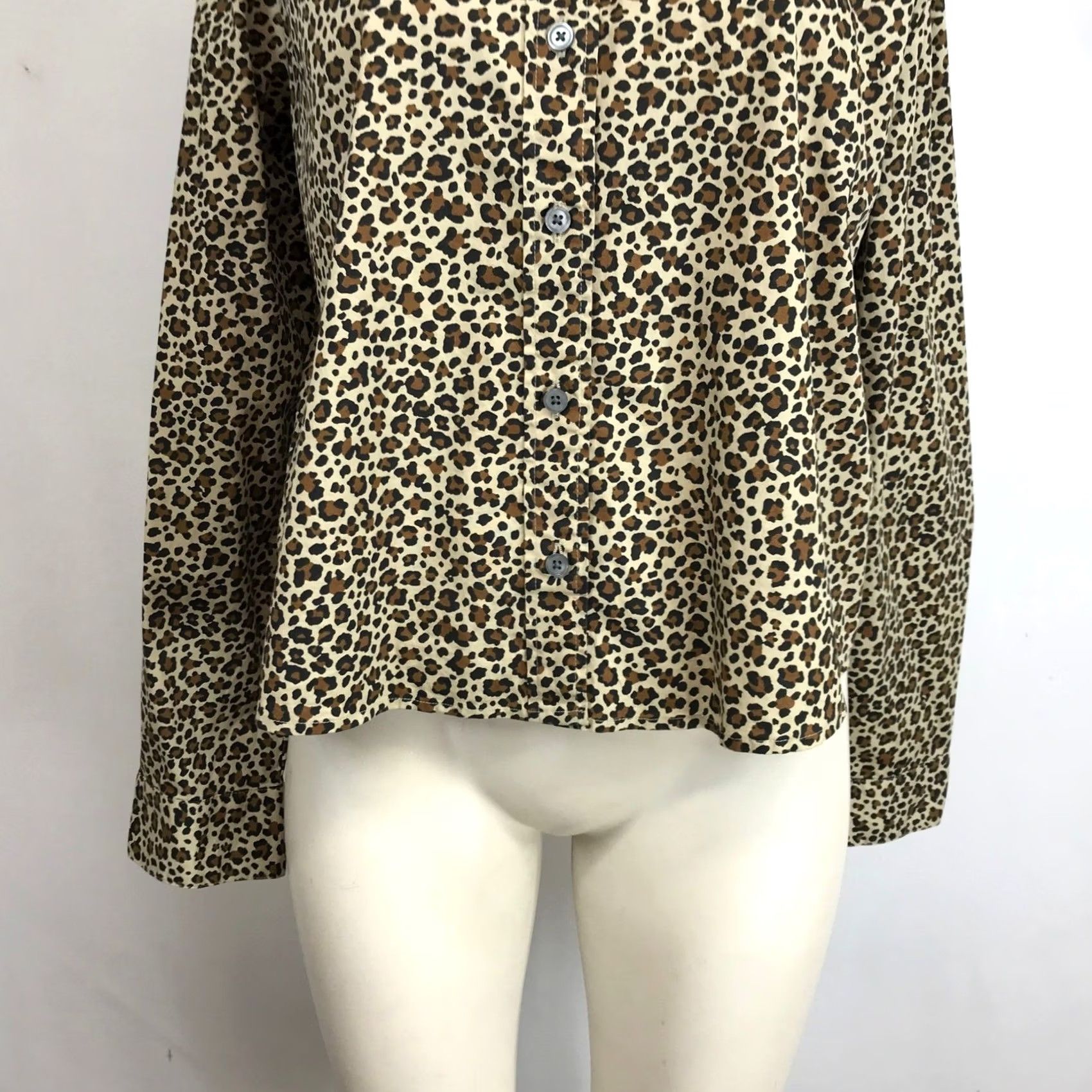 J.Crew J Crew Leopard Print Button Down Shirt Long Sleeve Women Size M Size M / US 6-8 / IT 42-44 - 3 Thumbnail