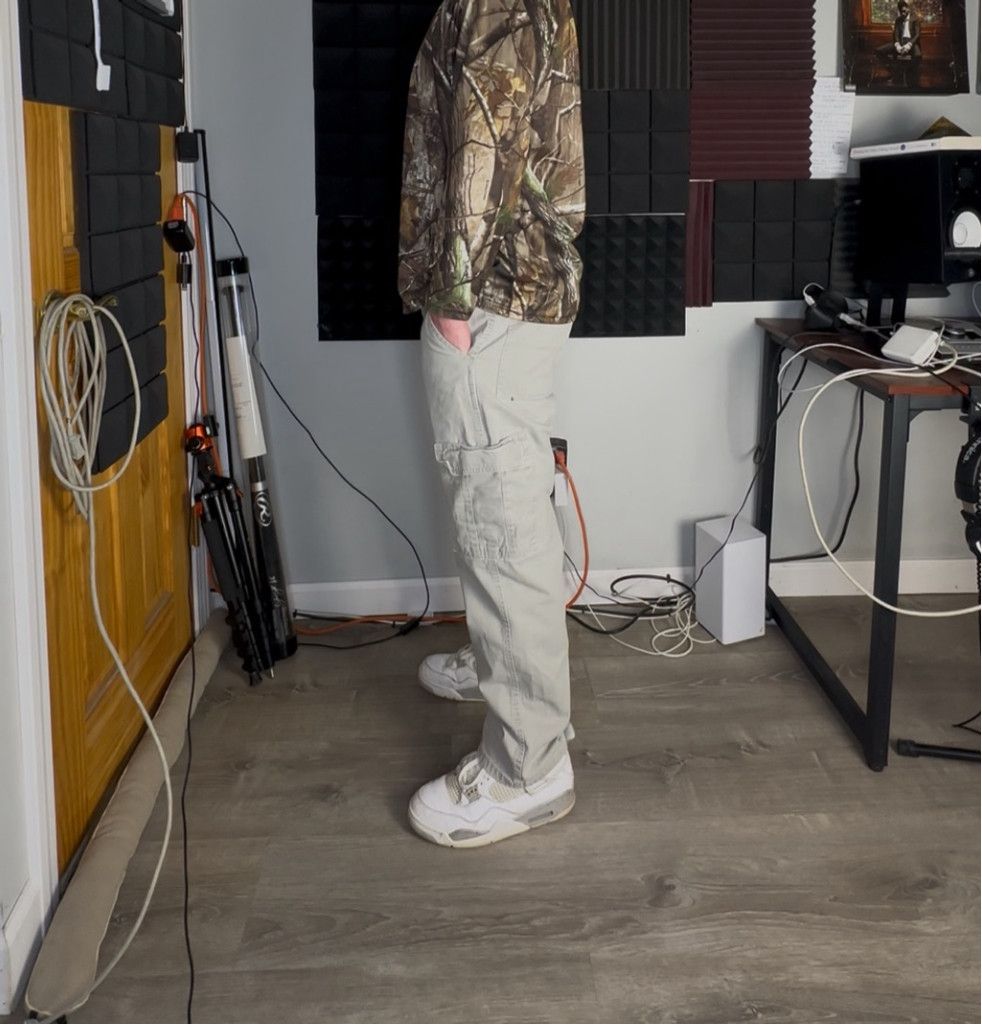 Wrangler Men's Wrangler Beige Cargo Pants Size 33x30 Size US 33 - 3 Thumbnail