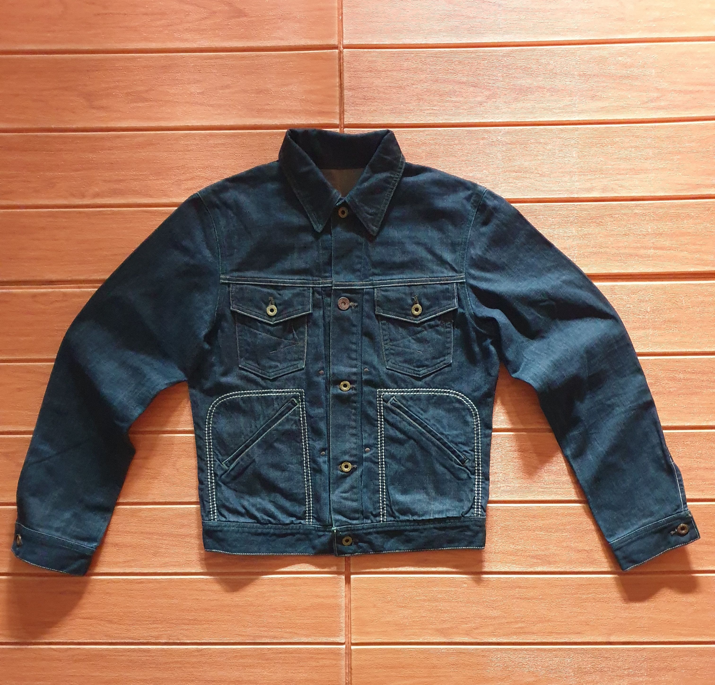 PPFM 💥Seams Japanese brand denim jacket Size US S / EU 44-46 / 1 - 4 Thumbnail